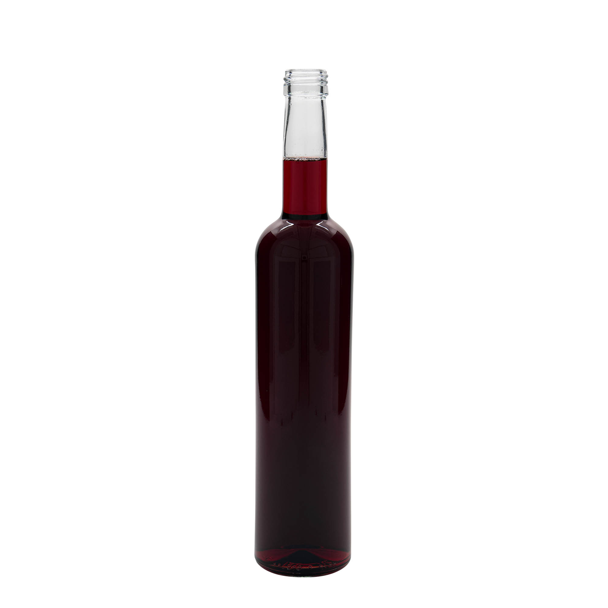 Glazen fles 'Bordeaux', 500 ml, monding: PP 28