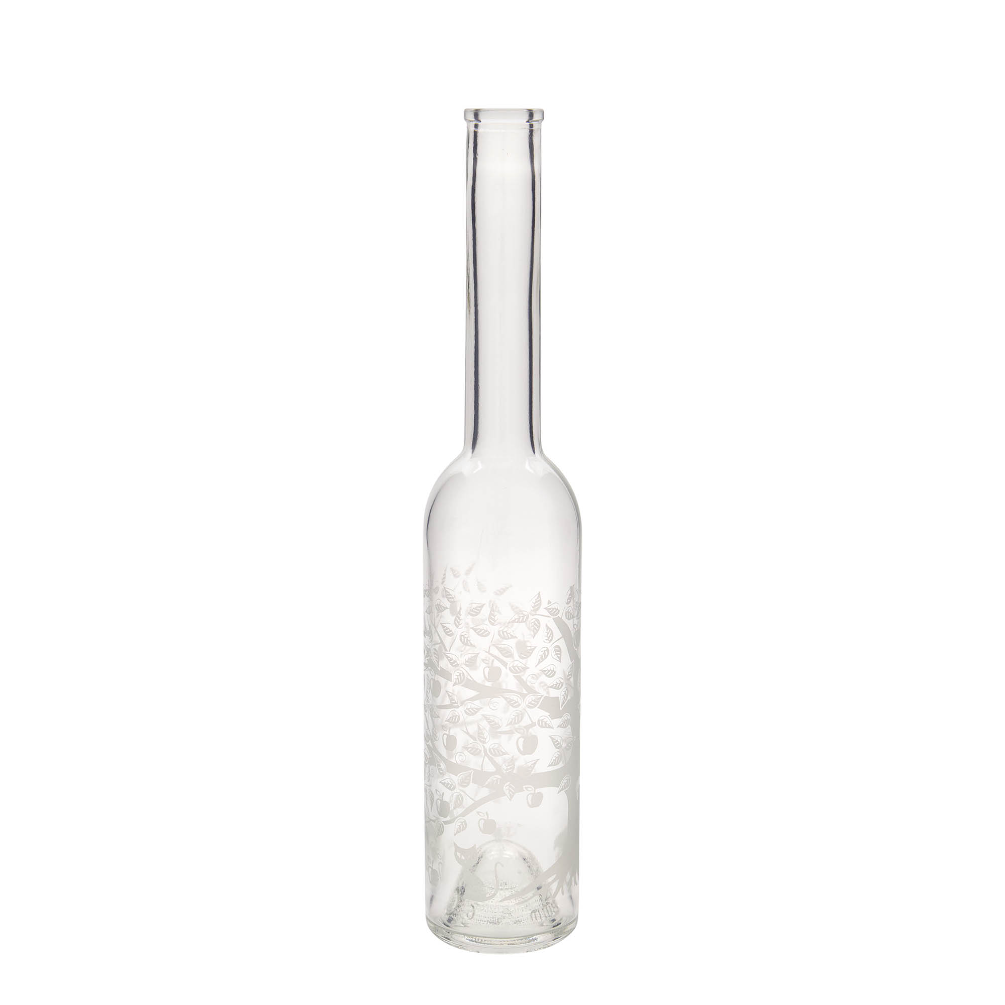 Bouteille en verre 350 ml 'Opera', motif : pommier, bouchage: bouchon