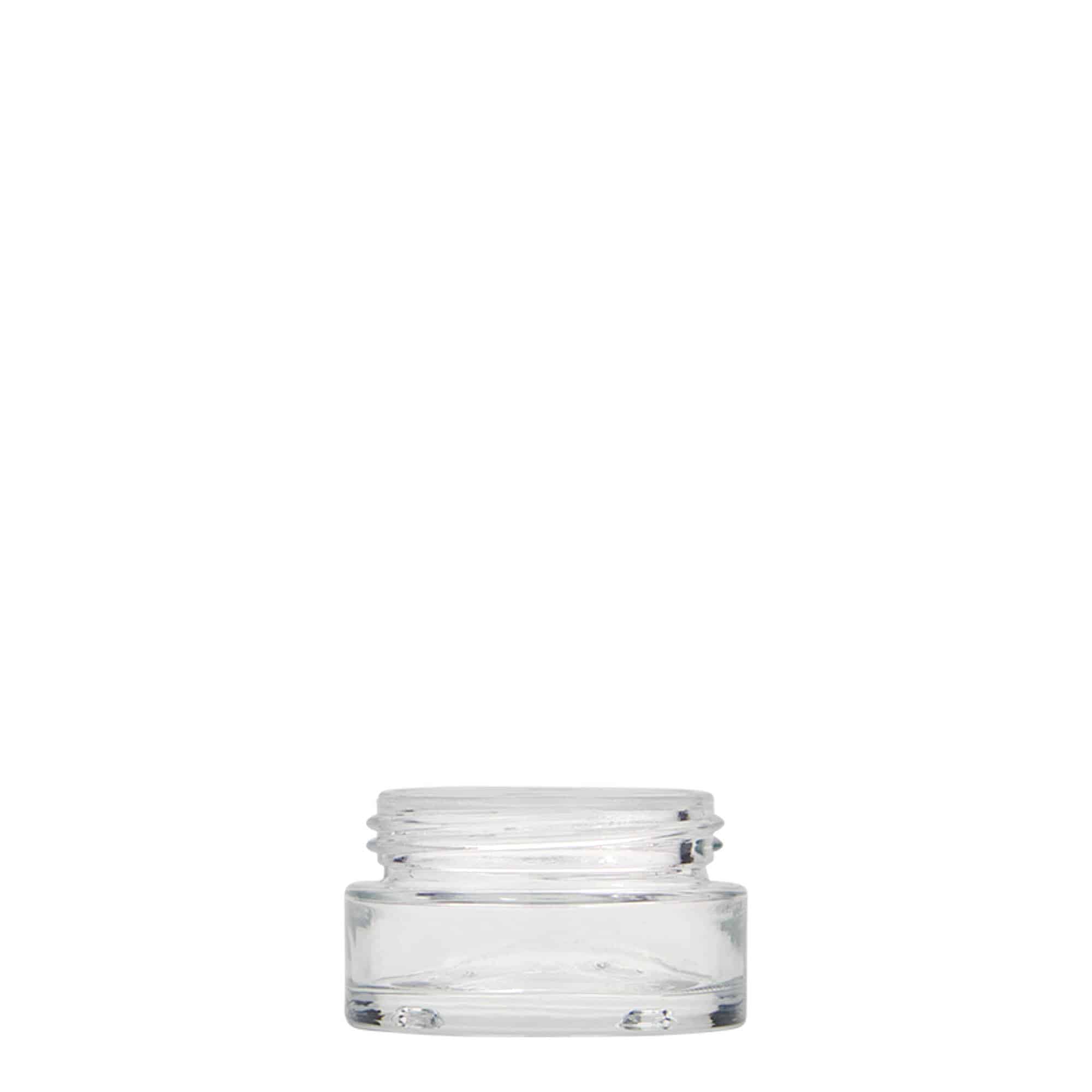 Pot 15 ml 'Clear Edition', verre, bouchage: Bougage à vis