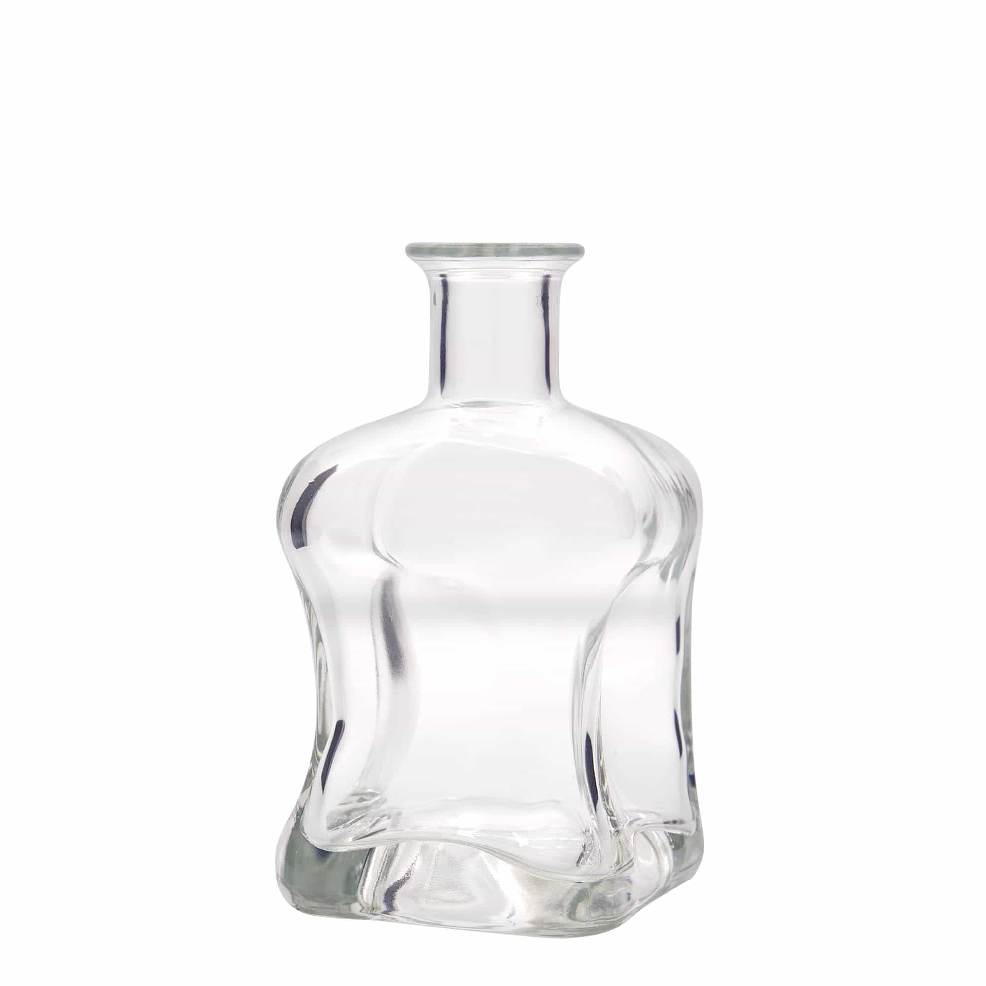 Bouteille en verre 500 ml 'Dublin', carrée, bouchage: bouchon