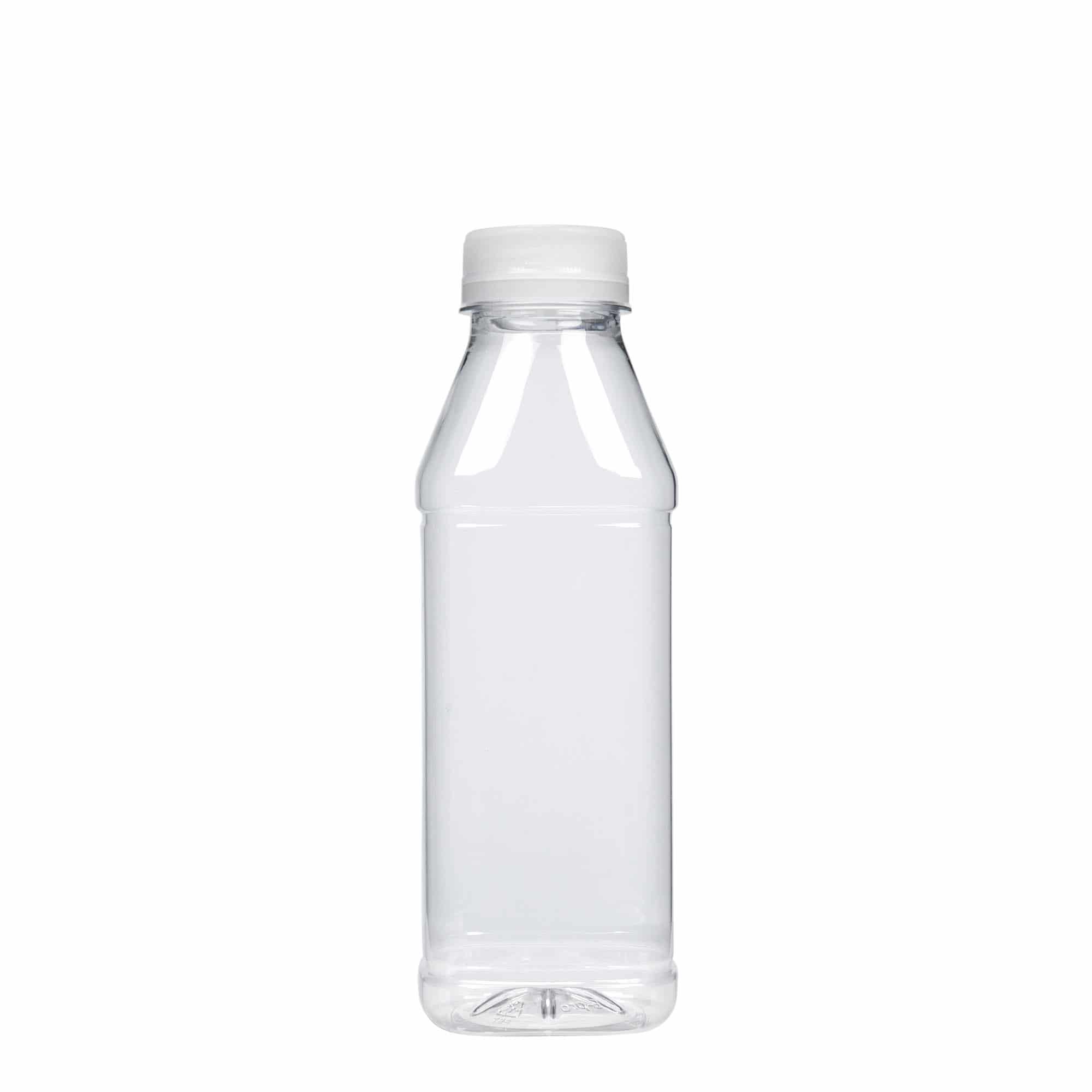 Petfles 'Milk and Juice Carré', 500 ml, vierkant, kunststof, monding: 38 mm