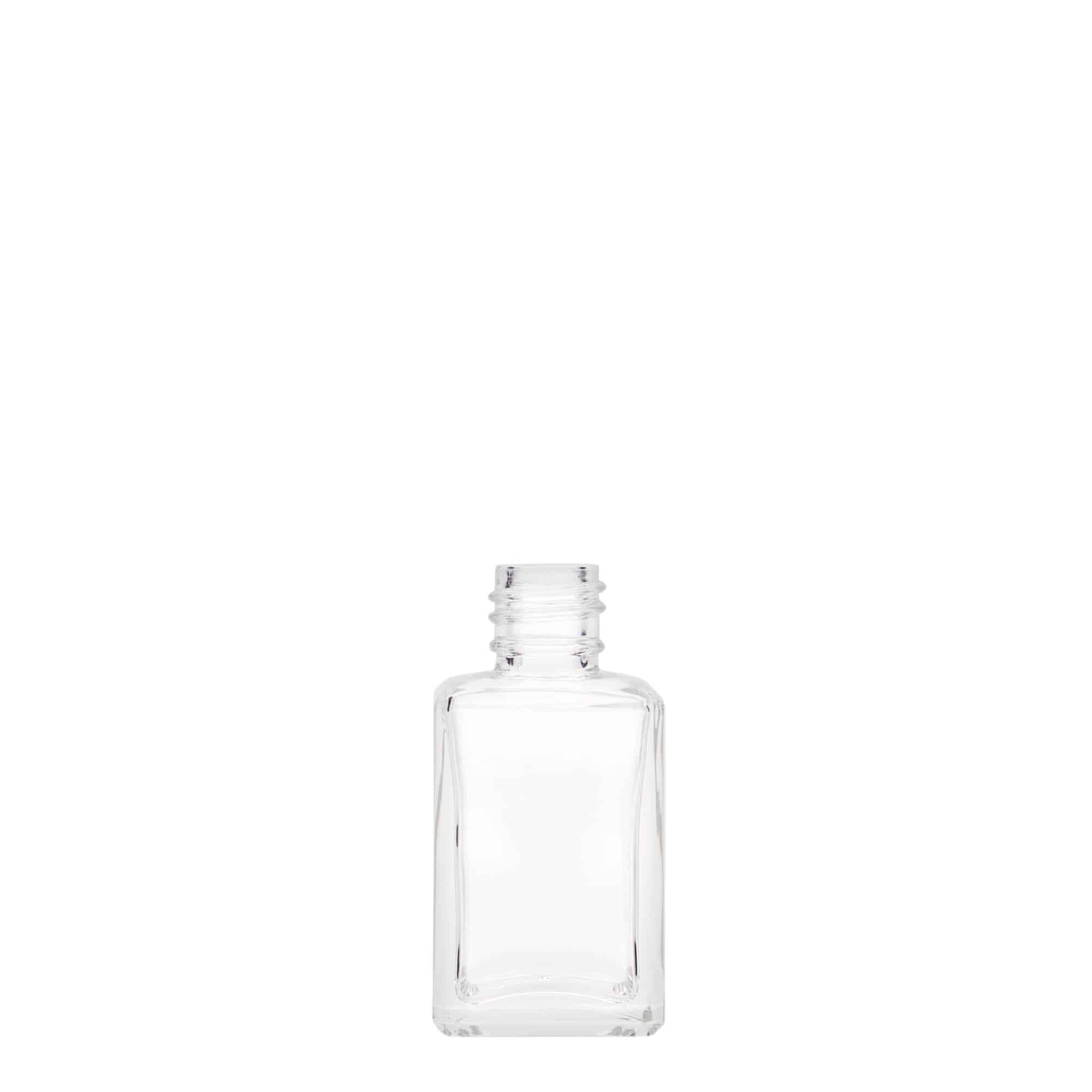 Bouteille en verre 30 ml 'Tamme', carrée, bouchage: PP 18