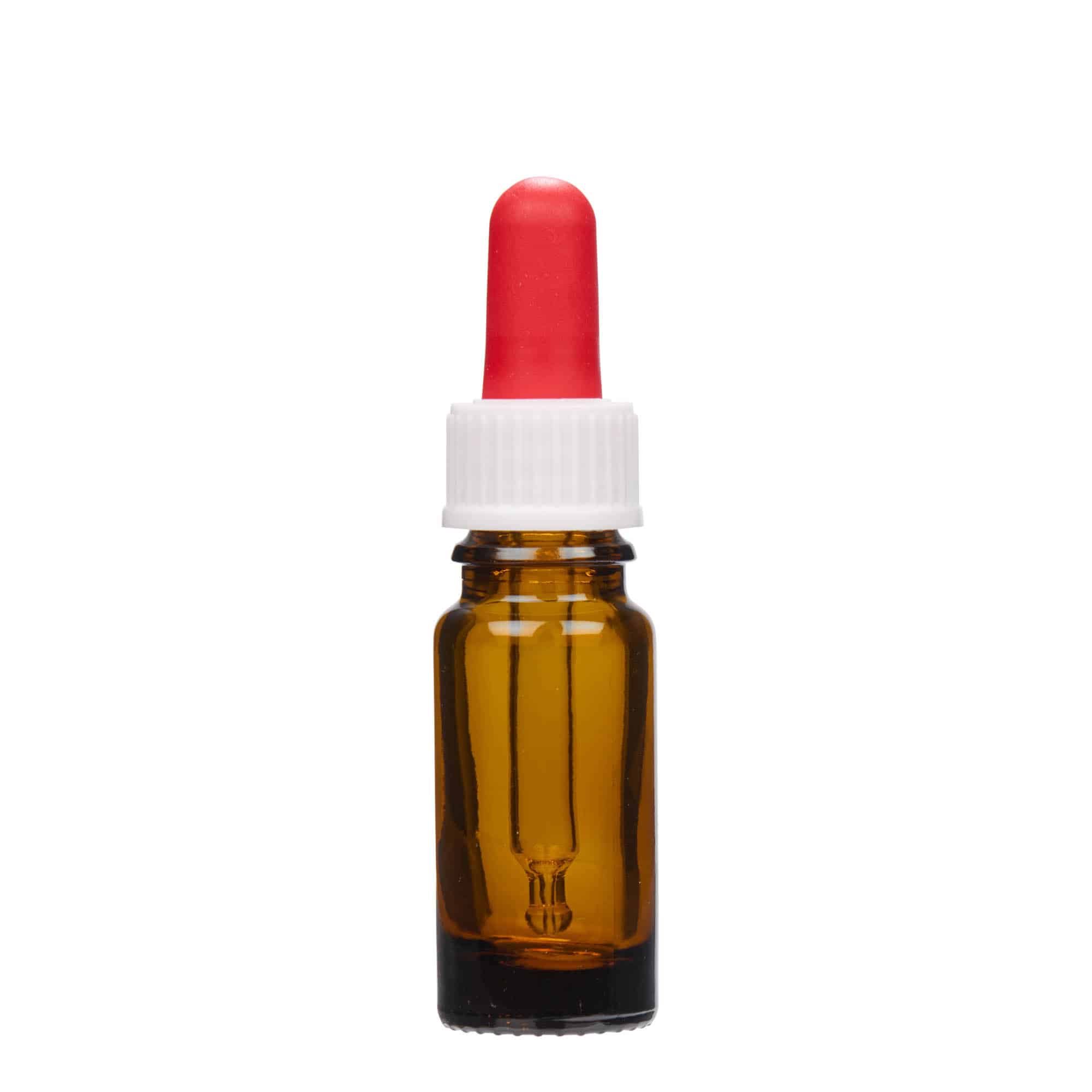 Flacon compte-gouttes médical 10 ml, verre, brun, bouchage: DIN 18