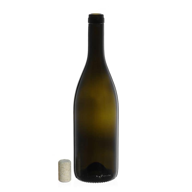 Bouteille de vin 750 ml 'Tiffany', vert antique, bouchage: bouchon