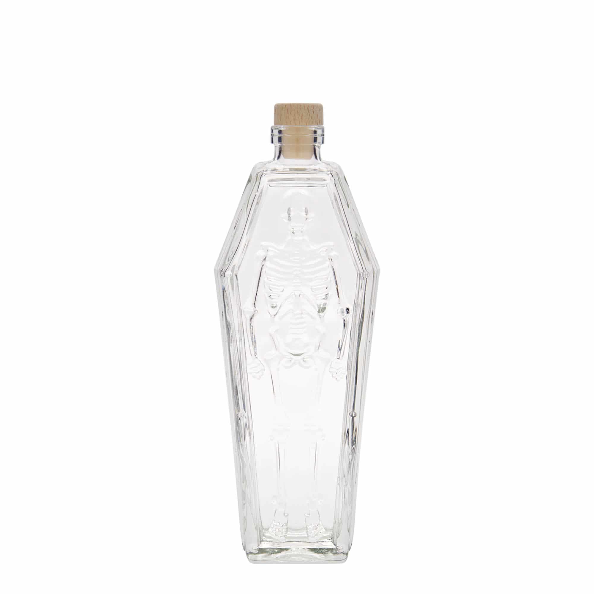 Bouteille en verre 200 ml 'Cercueil', bouchage: bouchon