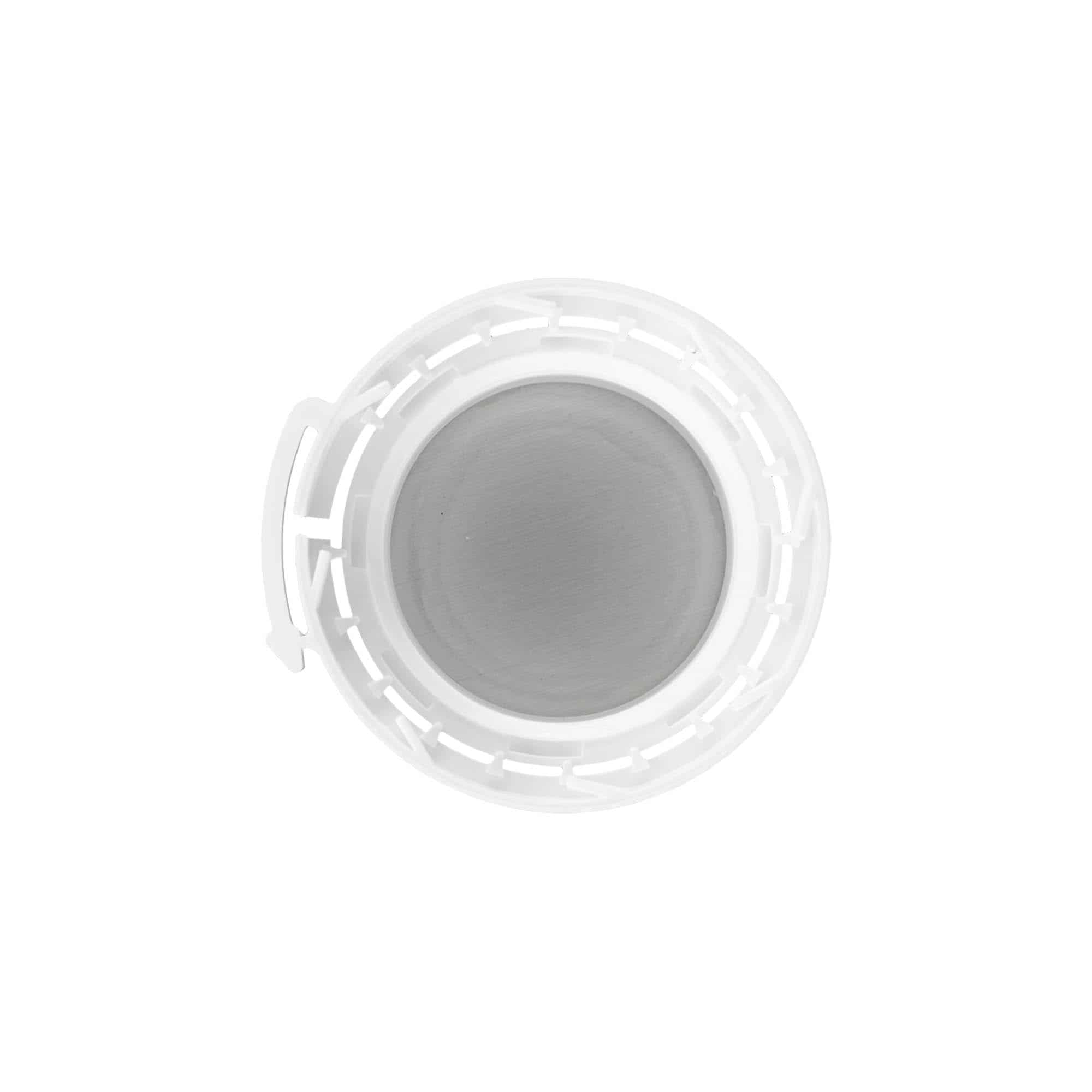 Bougage à vis bouteille en aluminium, plastique PP, blanc, pour bouchage: DIN 32