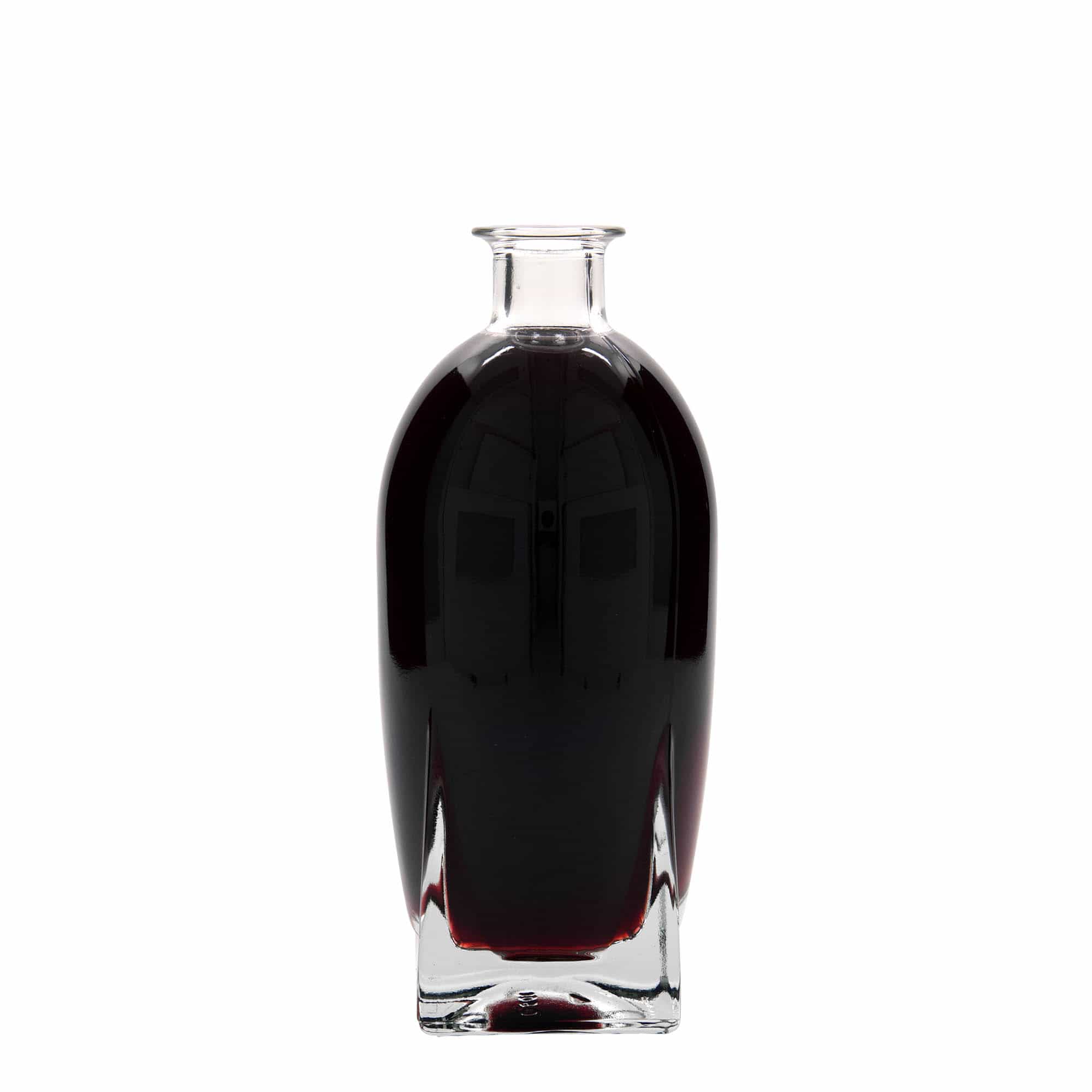 Bouteille en verre 500 ml 'Zino', carrée, bouchage: bouchon