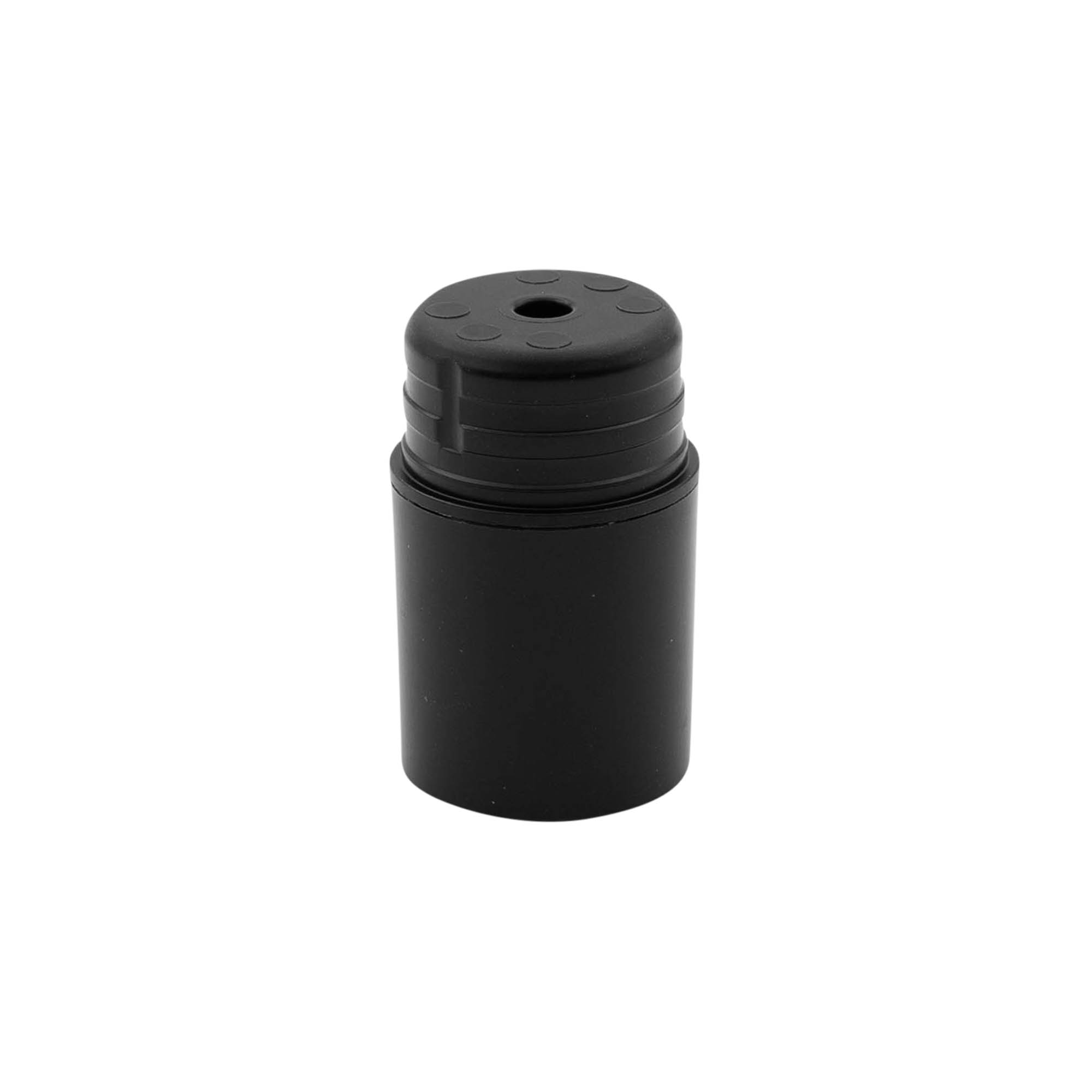 Flacon airless tête de pompe 'Nano', plastique PP, noir