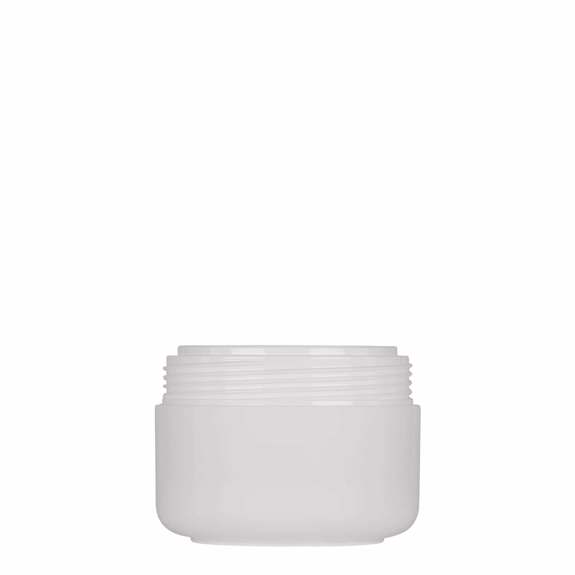 Boîte en plastique 100 ml 'Bianca', PP, blanche, bouchage: Bougage à vis