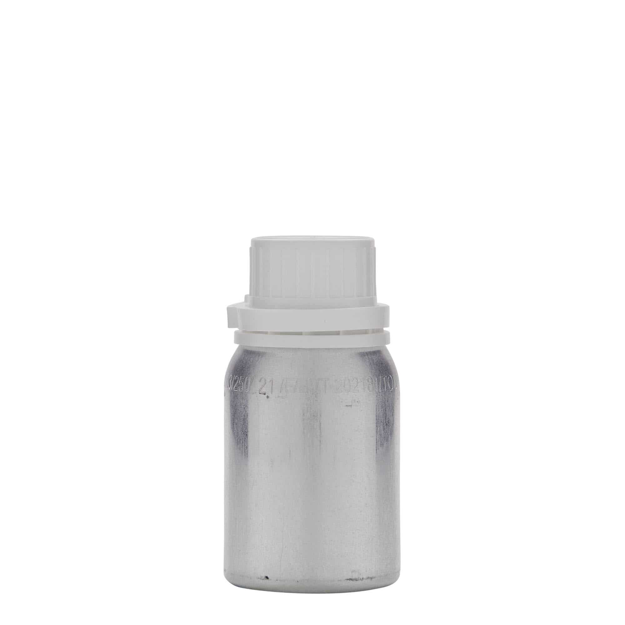 Bouteille en aluminium 125 ml, métal, argenté, bouchage: DIN 32