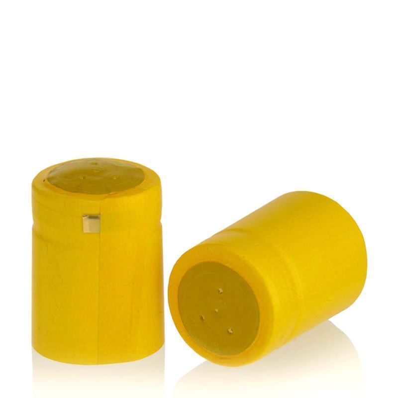 Capsule thermo-rétractable 32x41, plastique PVC, jaune