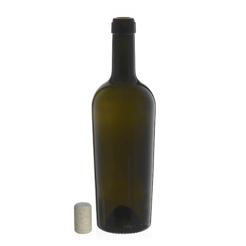 Bouteille de vin 750 ml 'Imperiale', vert antique, bouchage: bouchon