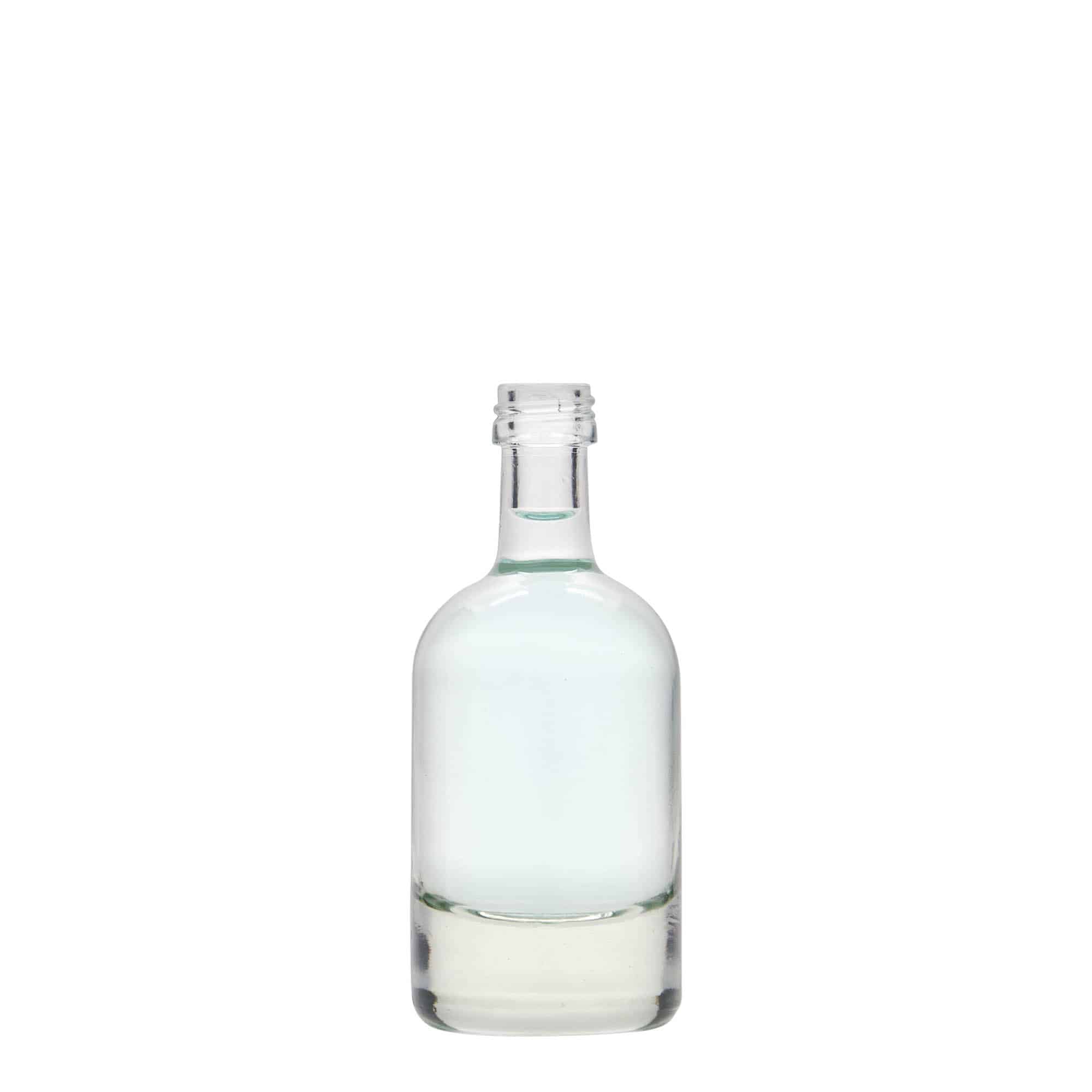 Bouteille en verre 50 ml 'Linea Uno', bouchage: PP 18