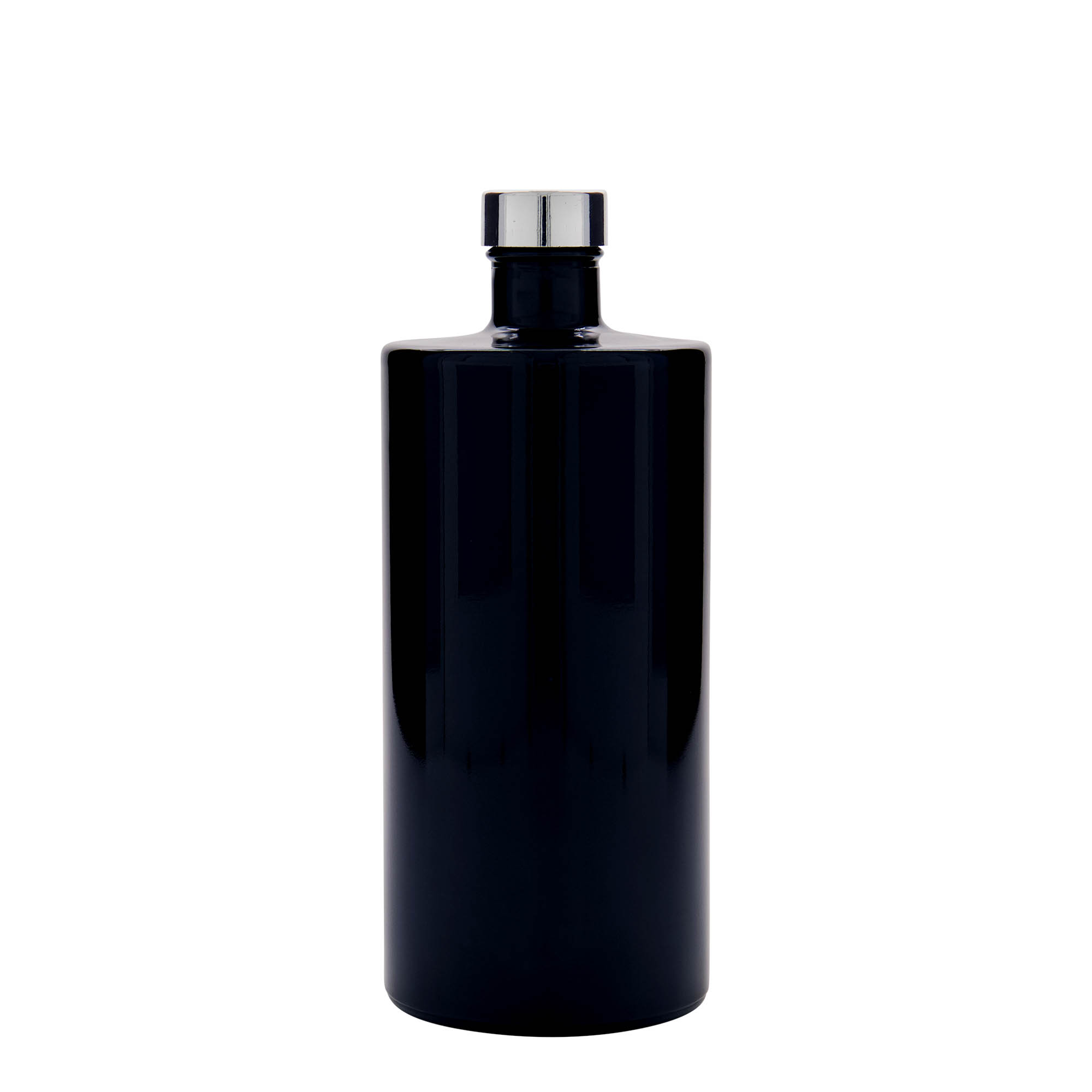 Bouteille en verre 700 ml 'Carla', noire, bouchage: GPI 28