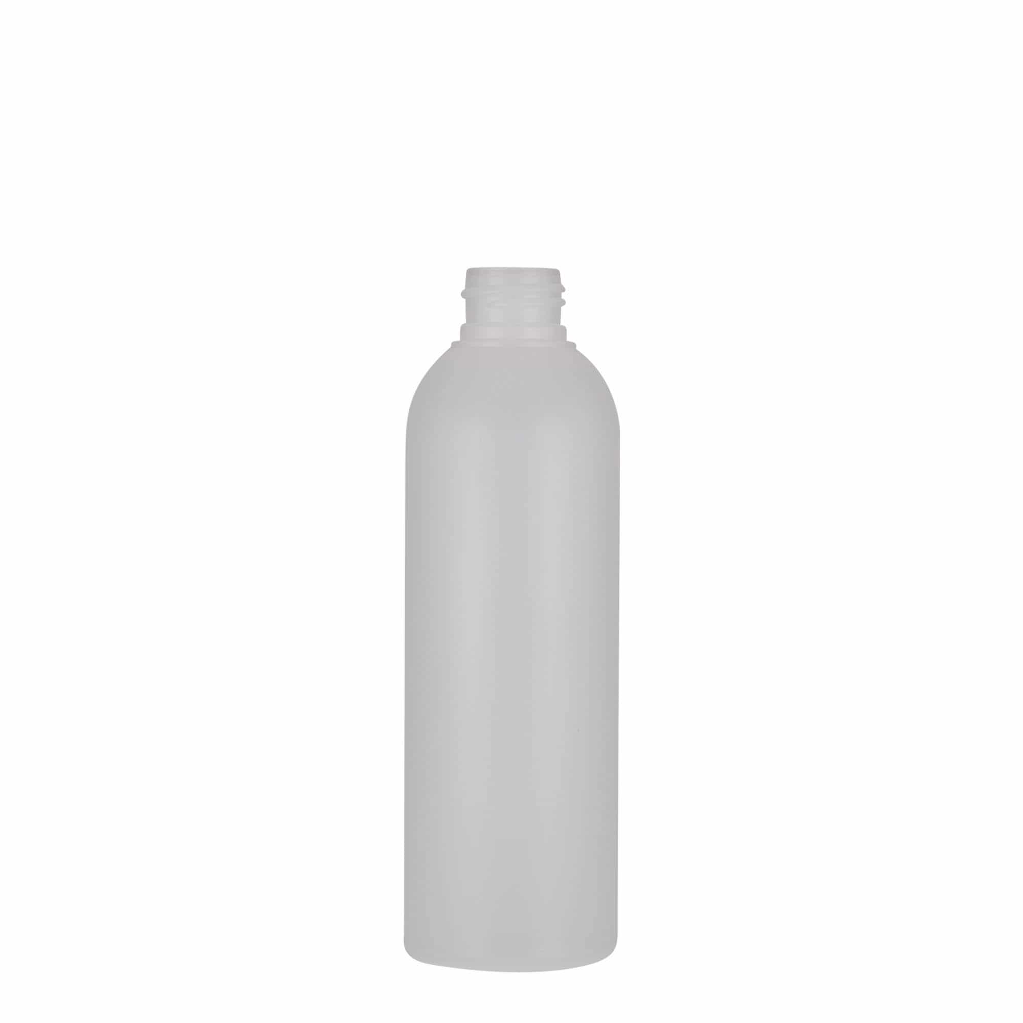 Bouteille en plastique 200 ml 'Tuffy', PEHD, nature, bouchage: GPI 24/410