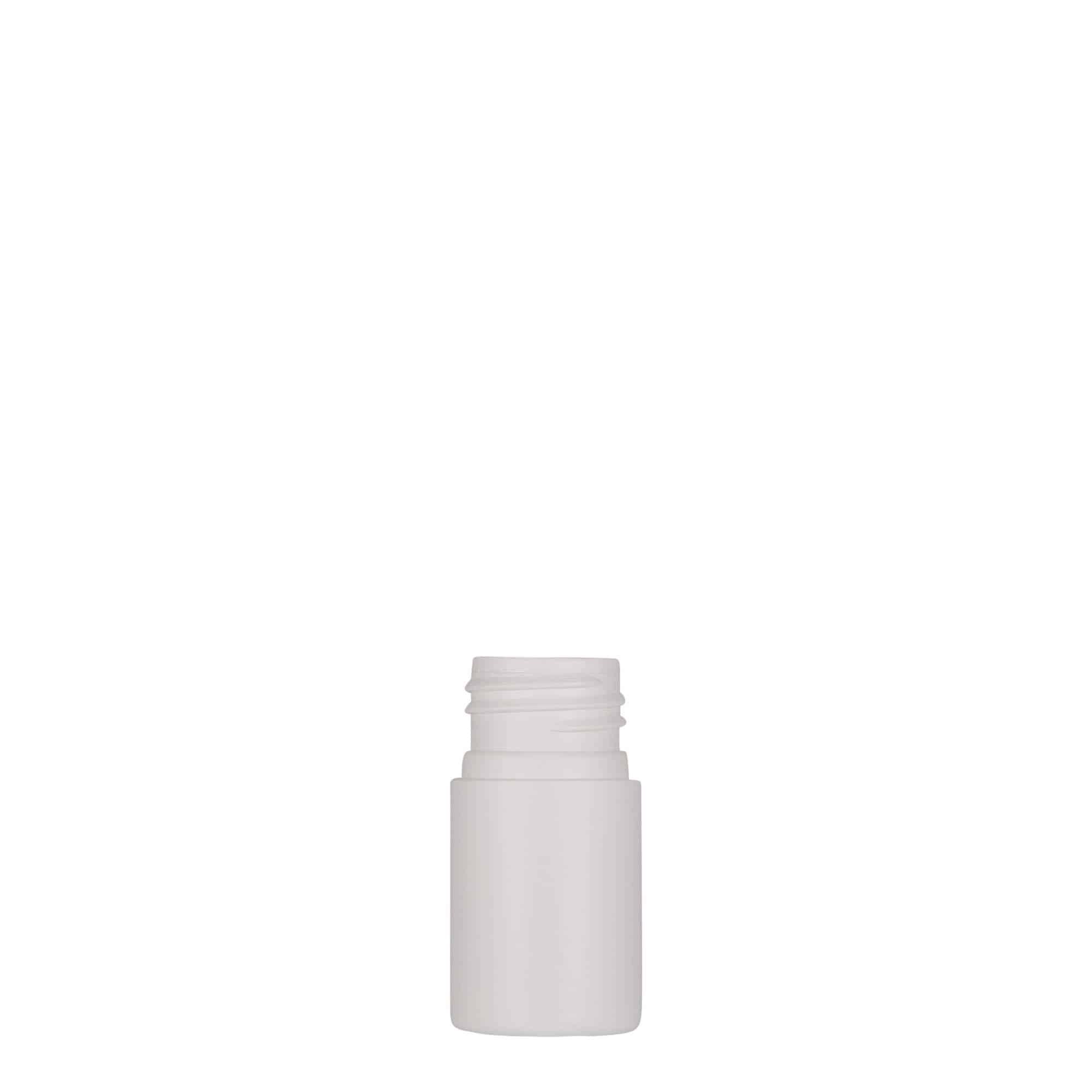 Bouteille en plastique 15 ml 'Tuffy', PEHD, blanche, bouchage: GPI 24/410