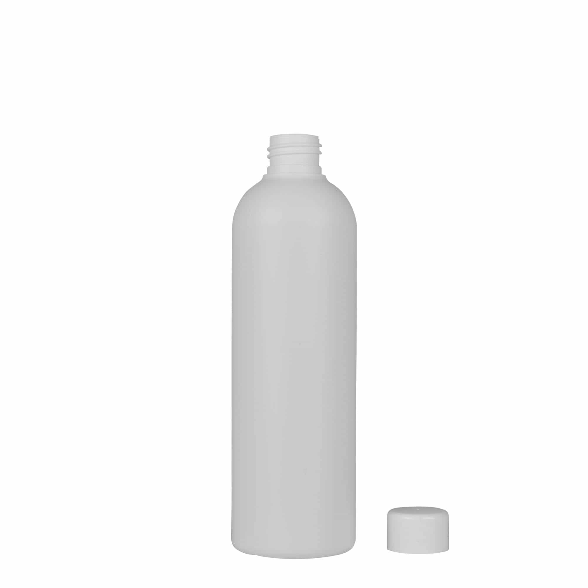 Bouteille en plastique 300 ml 'Tuffy', PEHD, blanche, bouchage: GPI 24/410