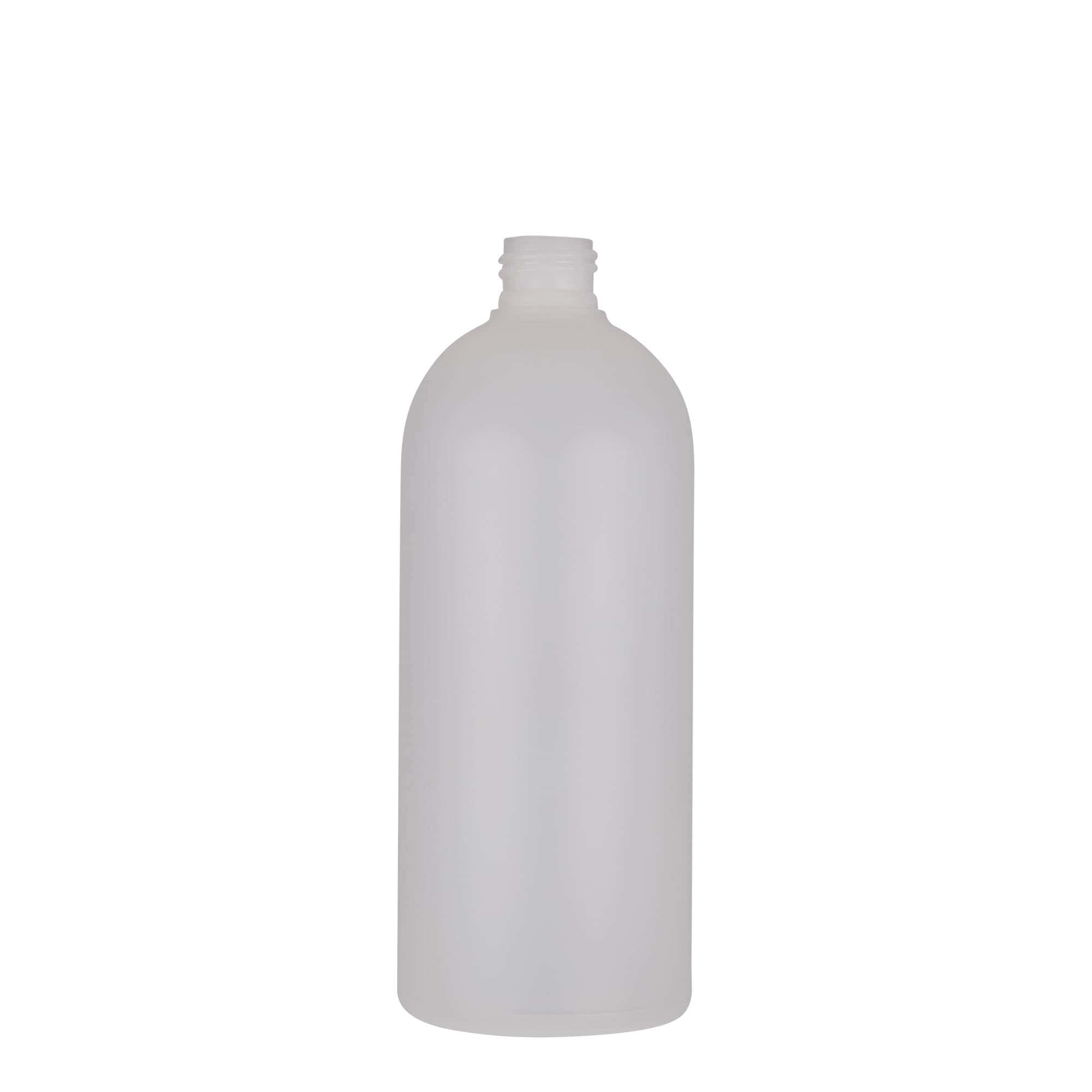 Bouteille en plastique 500 ml 'Tuffy', PEHD, nature, bouchage: GPI 24/410