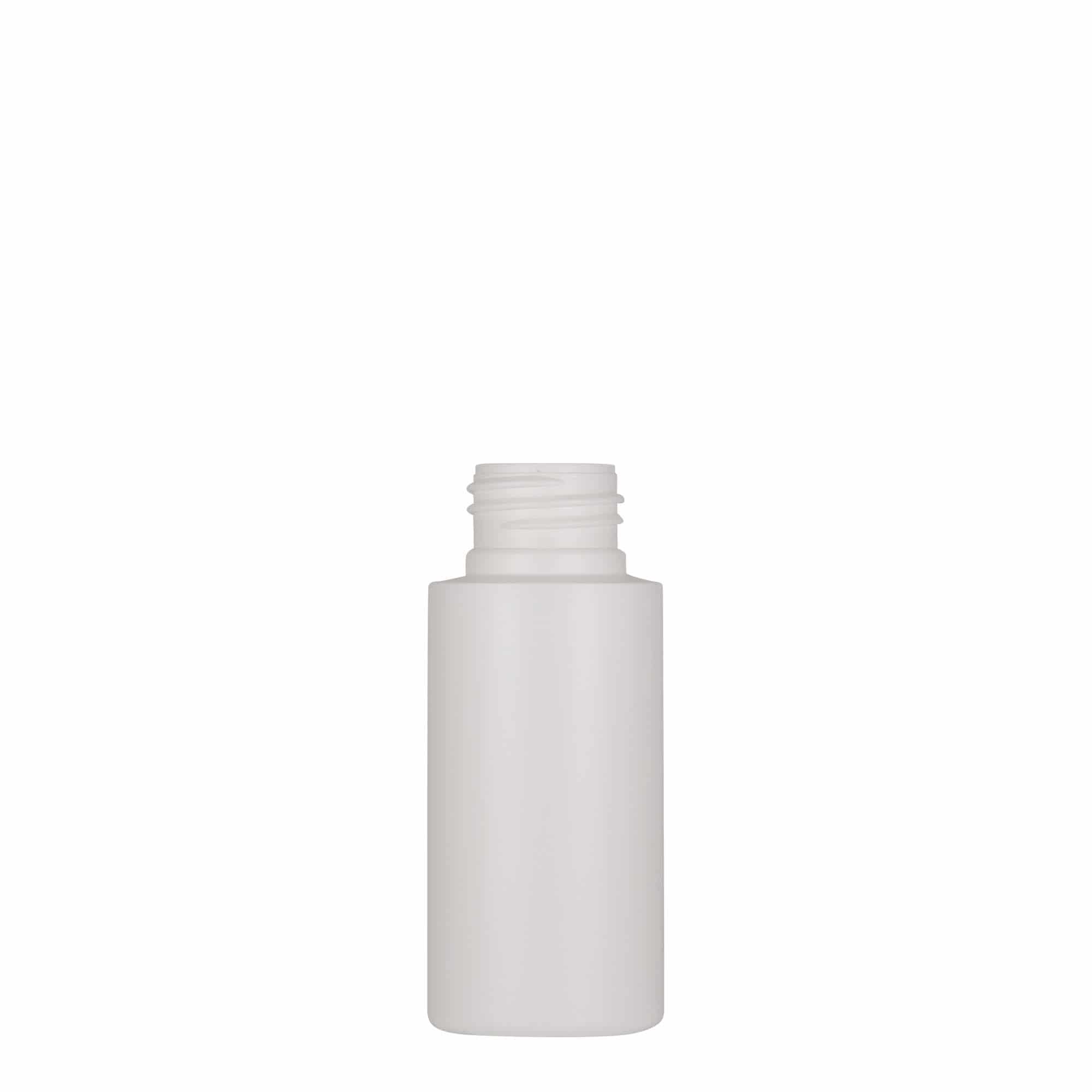 Bouteille en plastique 50 ml 'Pipe', Green PEHD, blanche, bouchage: GPI 24/410