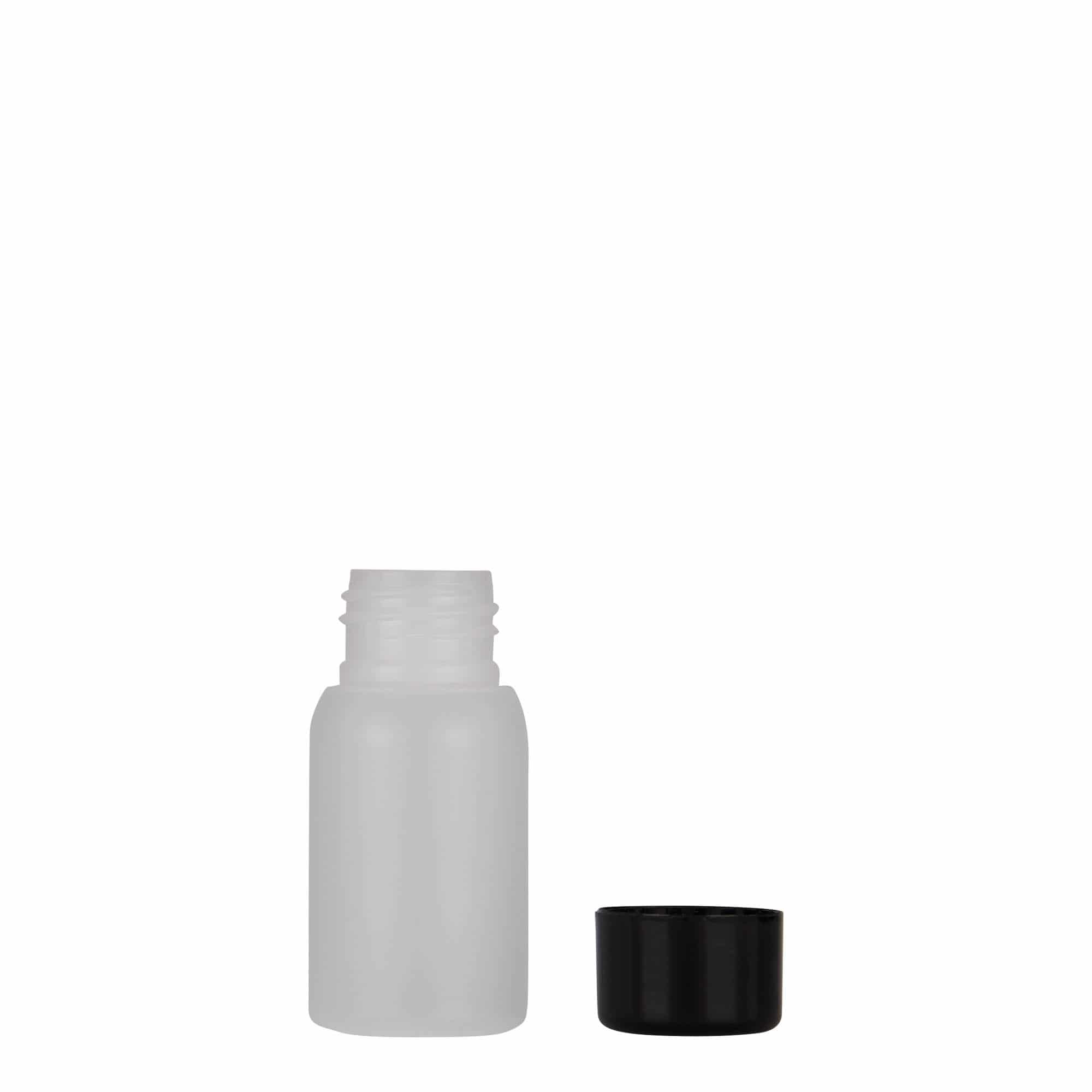 Bouteille en plastique 30 ml 'Tuffy', PEHD, nature, bouchage: GPI 24/410