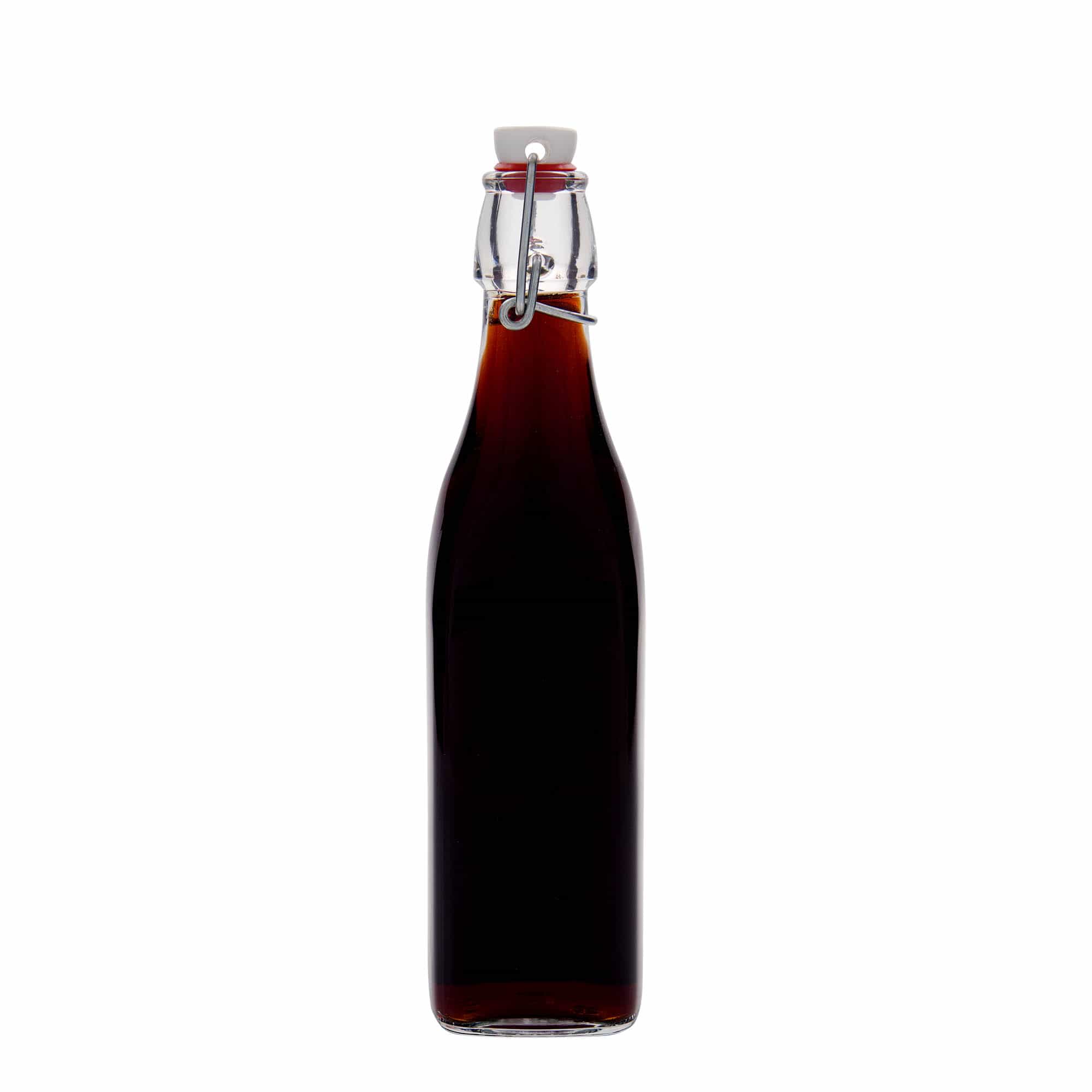 Bouteille en verre 500 ml 'Swing', carrée, bouchage: bouchon mécanique