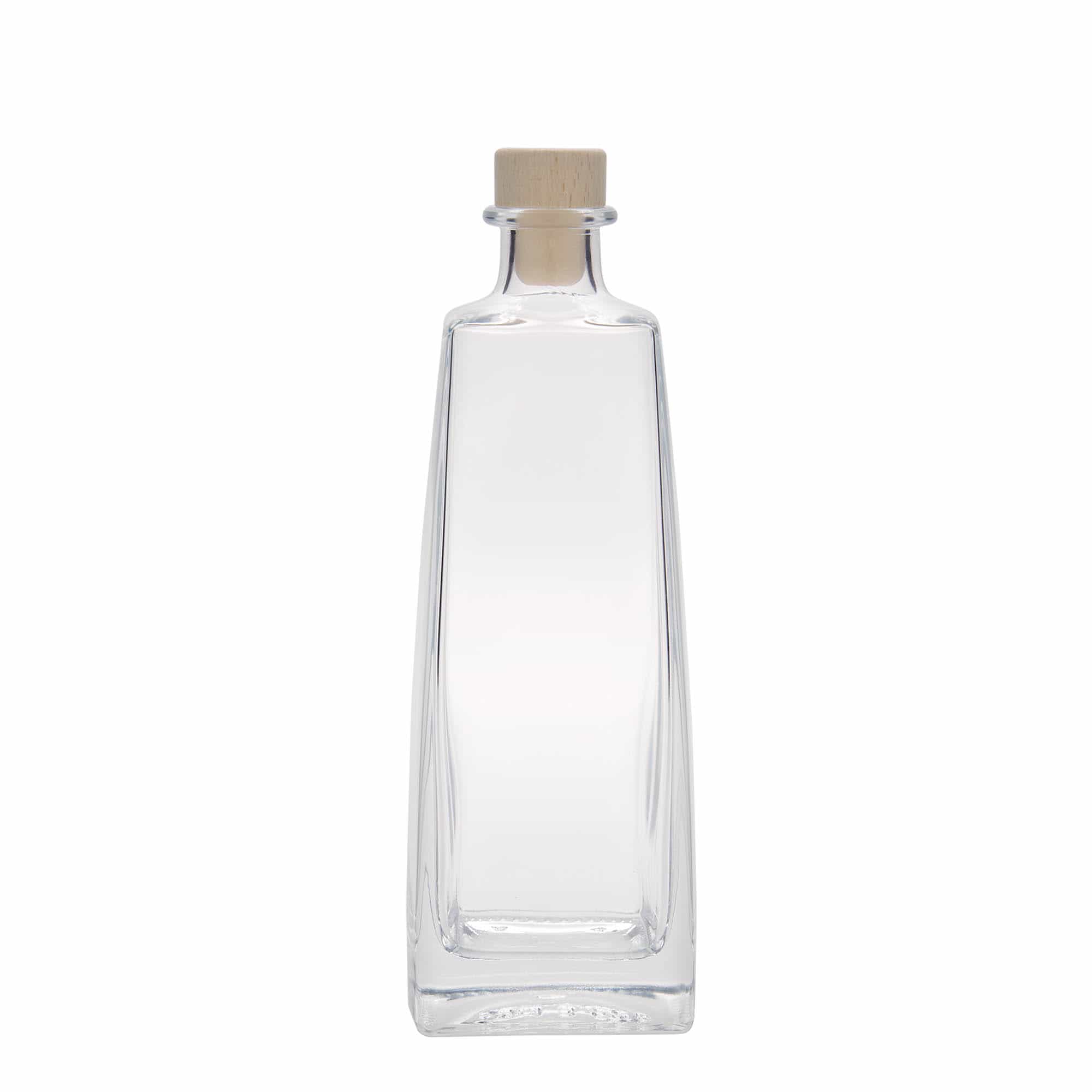 Bouteille en verre 500 ml 'Timmy', rectangulaire, bouchage: bouchon