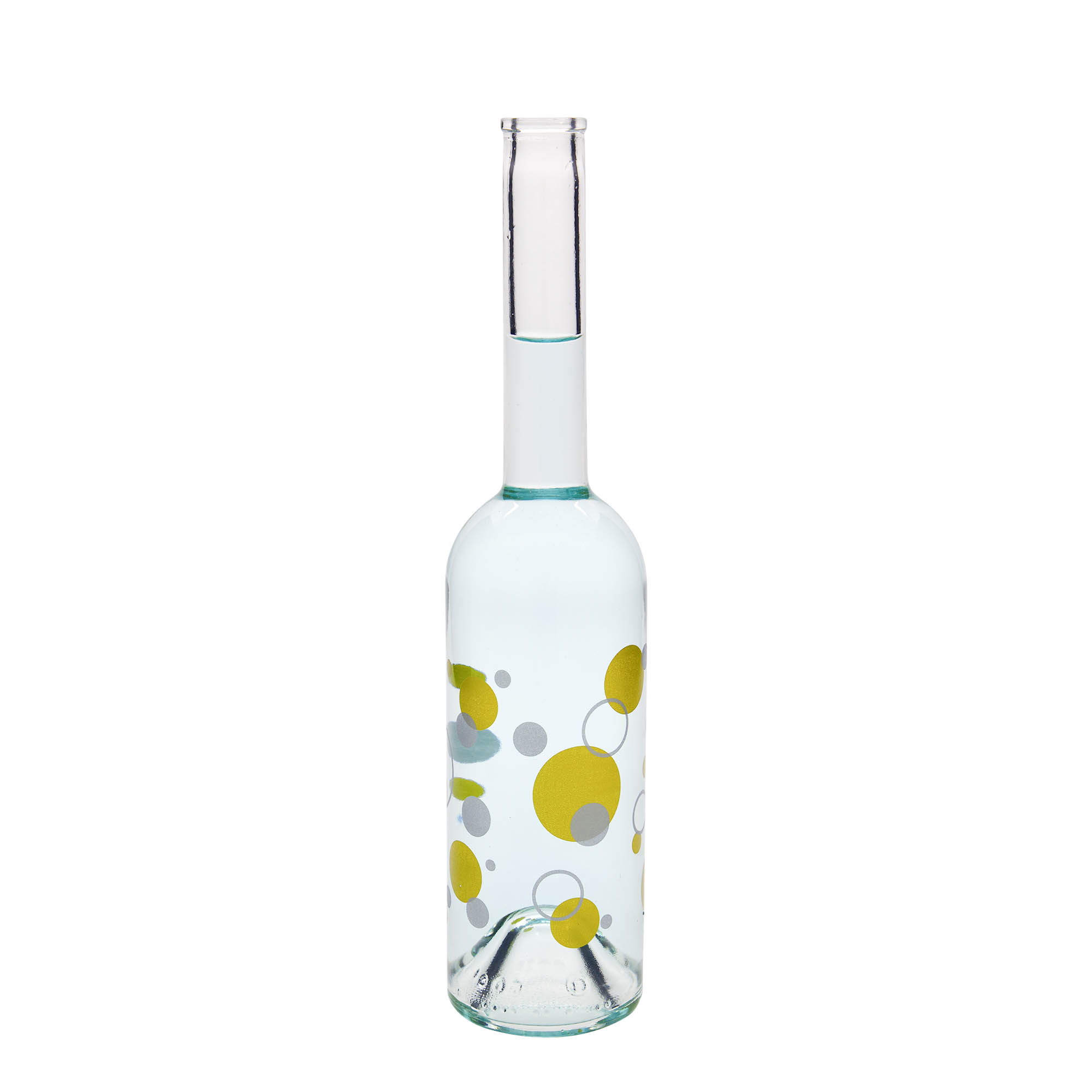 Bouteille en verre 500 ml 'Opera', motif : points, bouchage: bouchon