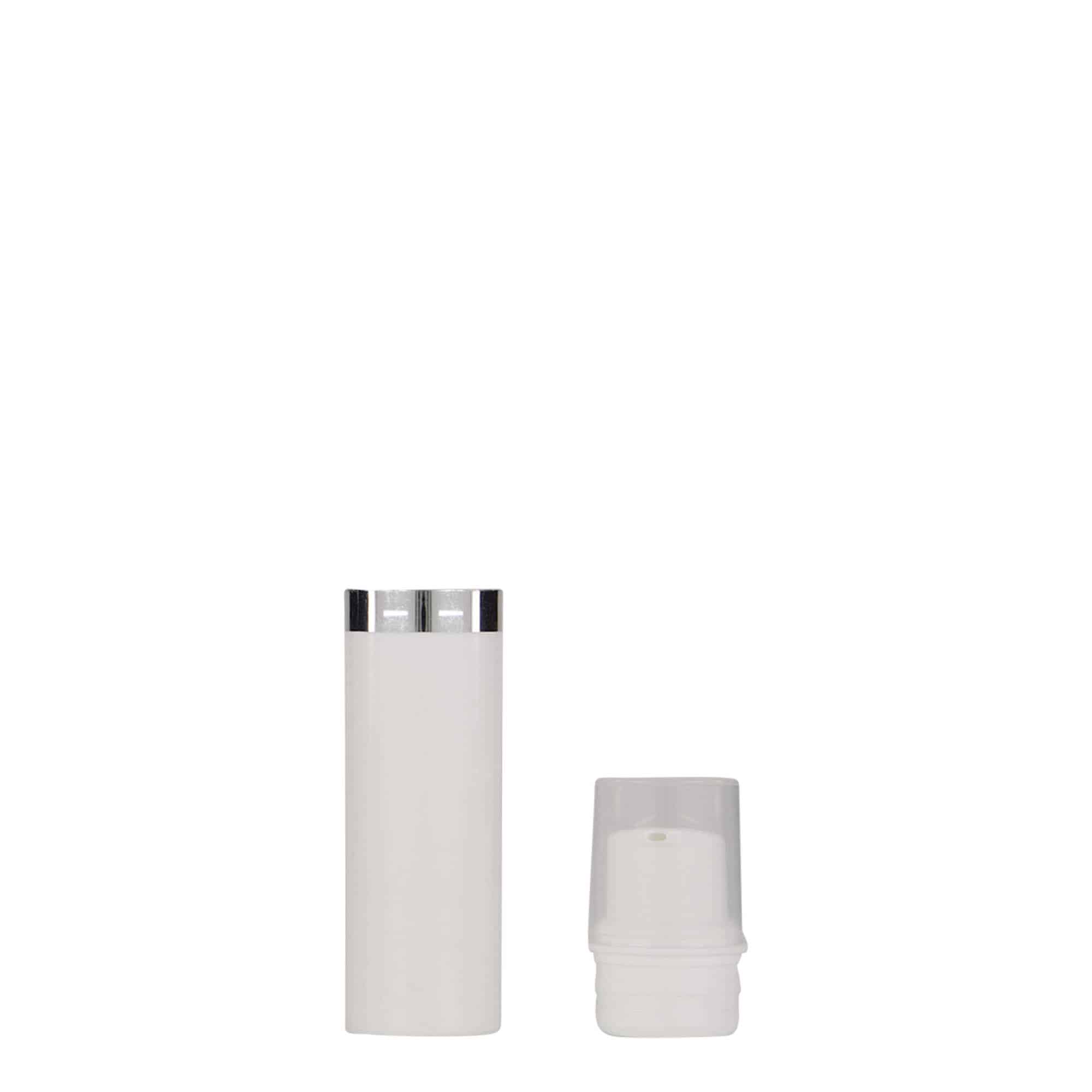 Flacon airless 10 ml 'Nano', plastique PP, blanc