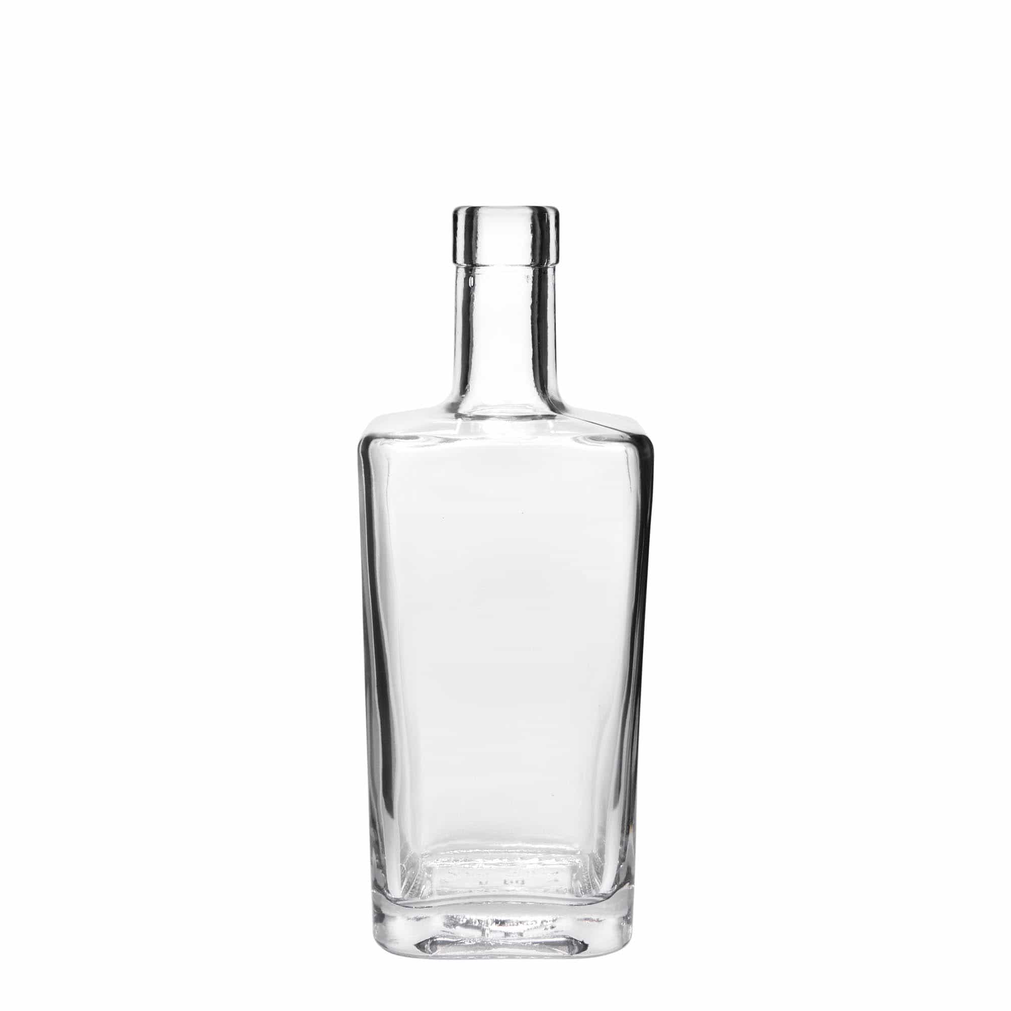 Bouteille en verre 500 ml 'Noël', carrée, bouchage: bouchon