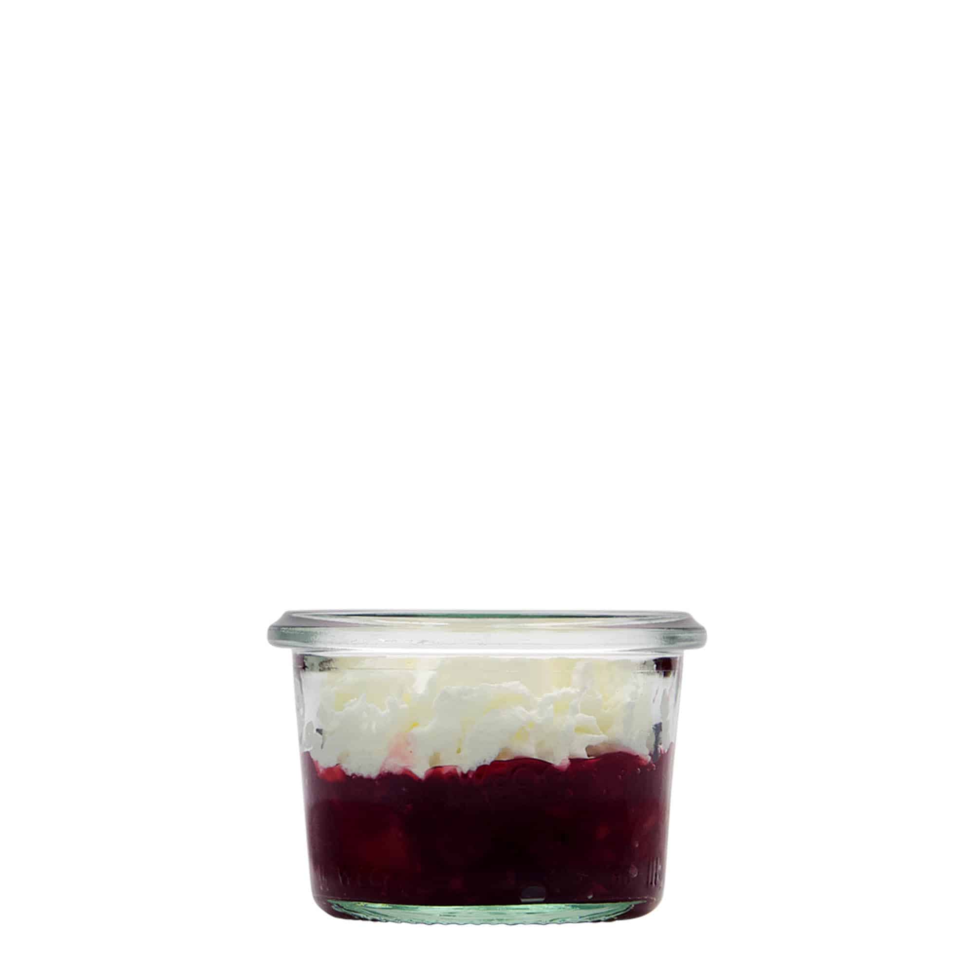 Verrine WECK 80 ml, bouchage: bords arrondis