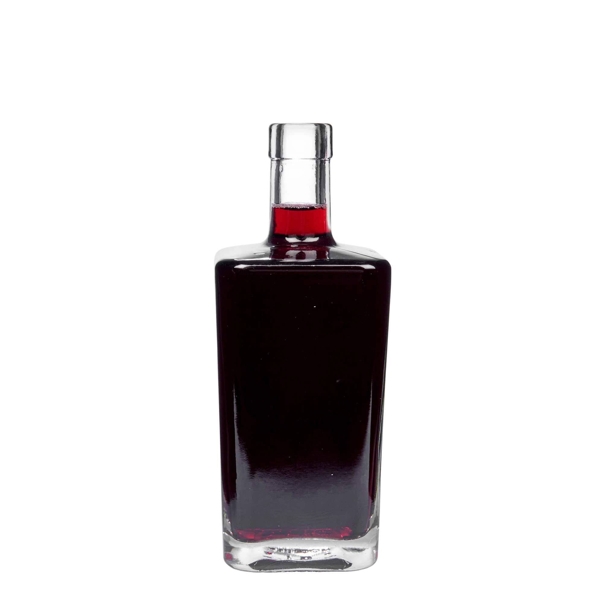 Bouteille en verre 500 ml 'Noël', carrée, bouchage: bouchon