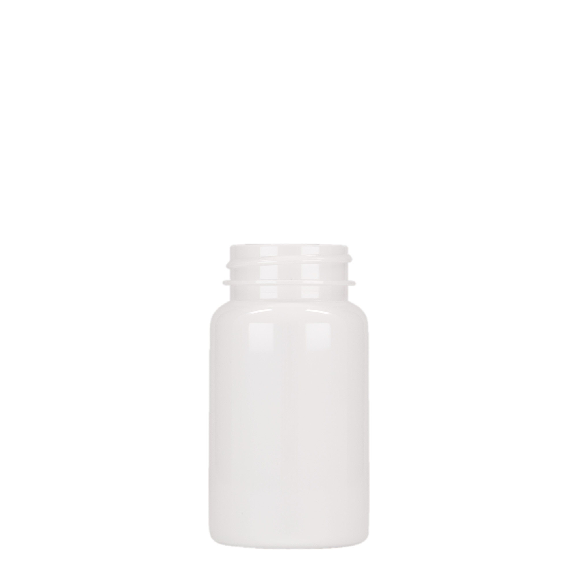 Packer en PET 100 ml, plastique, blanc, bouchage: GPI 38/400