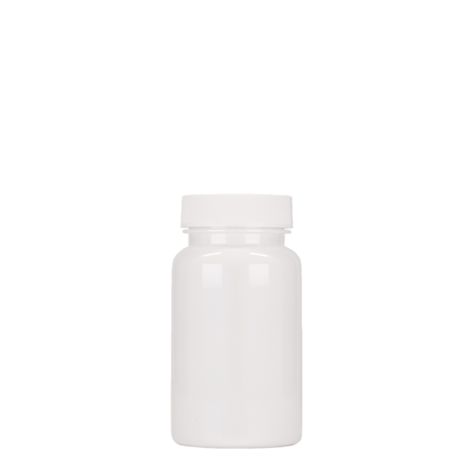 Packer en PET 100 ml, plastique, blanc, bouchage: GPI 38/400