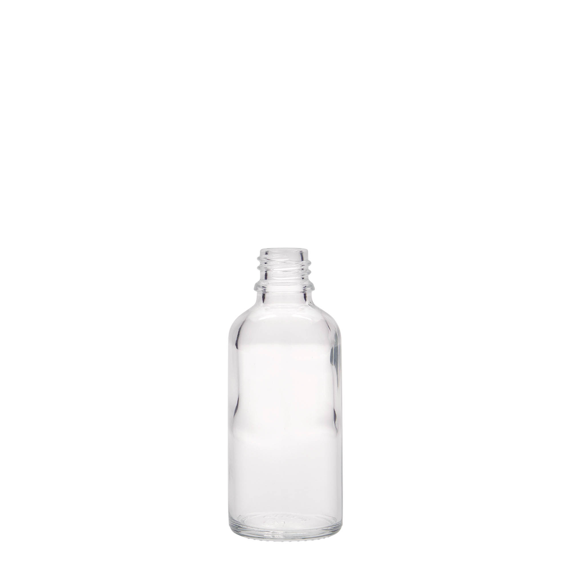 Medicijnfles, 50 ml, glas, monding: DIN 18