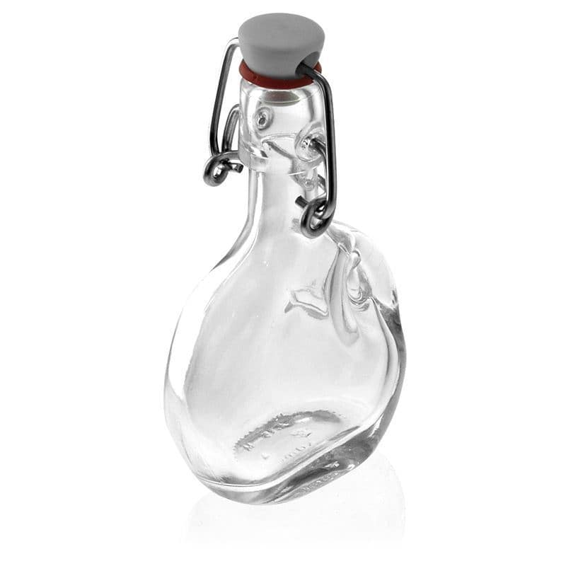 Bouteille en verre 40 ml 'Lukas', ovale, bouchage: bouchon mécanique