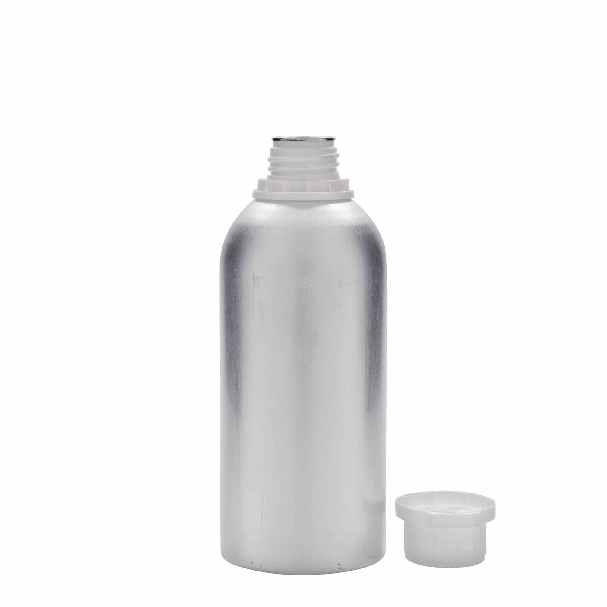 Aluminium fles, 625 ml, metaal, zilver, monding: DIN 32