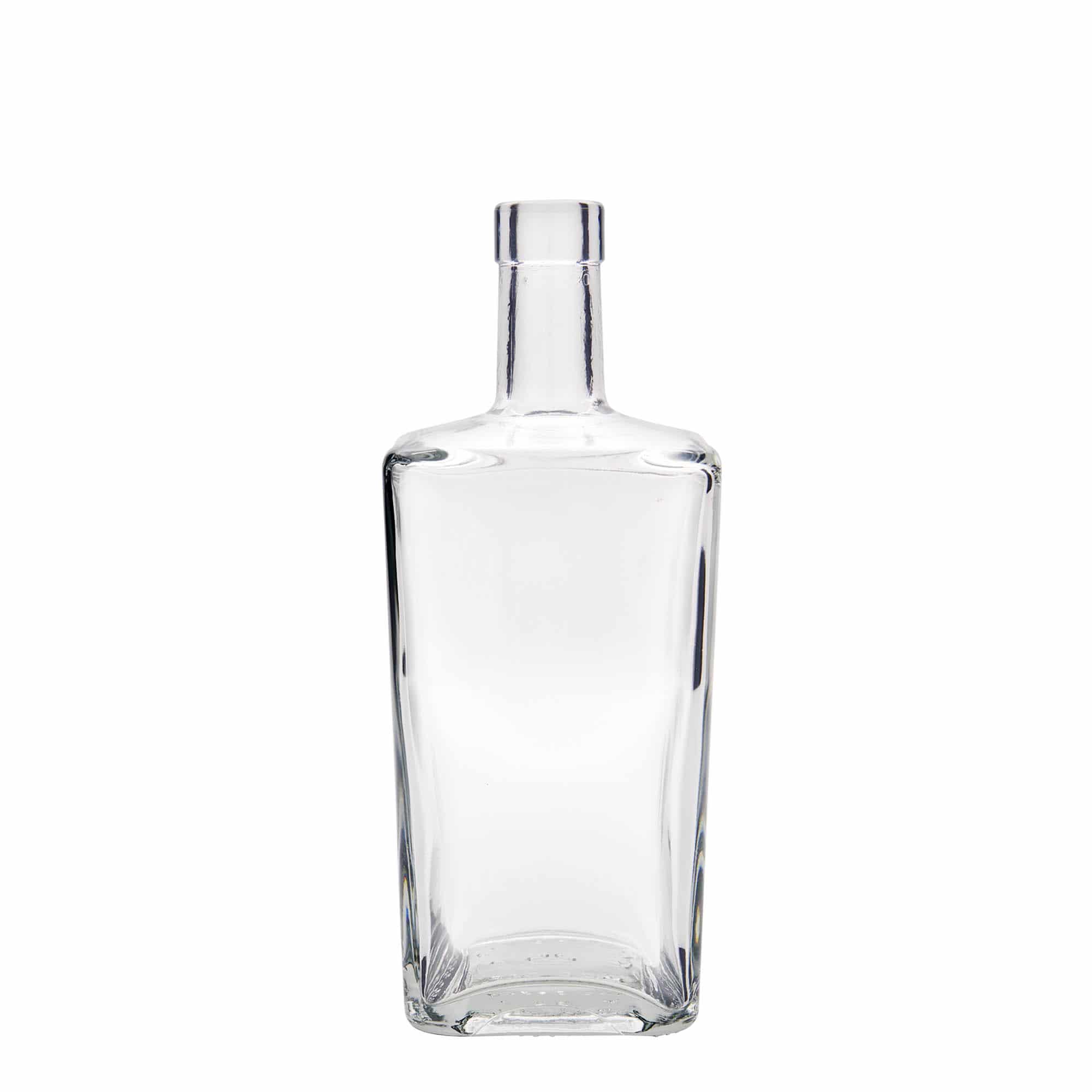 Bouteille en verre 700 ml 'Noël', carrée, bouchage: bouchon