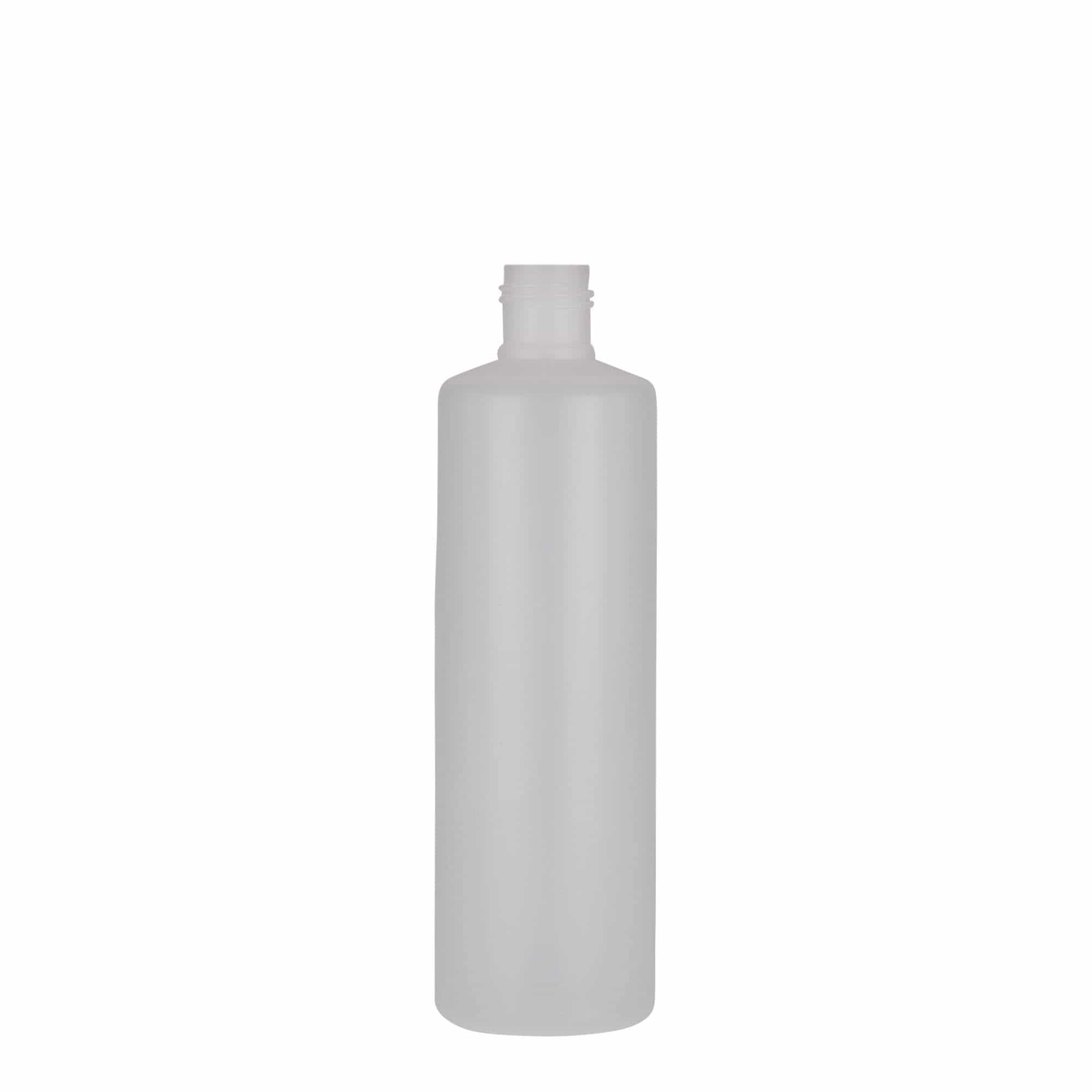 Ronde fles, 250 ml, PE-kunststof, naturel, monding: schroefsluiting