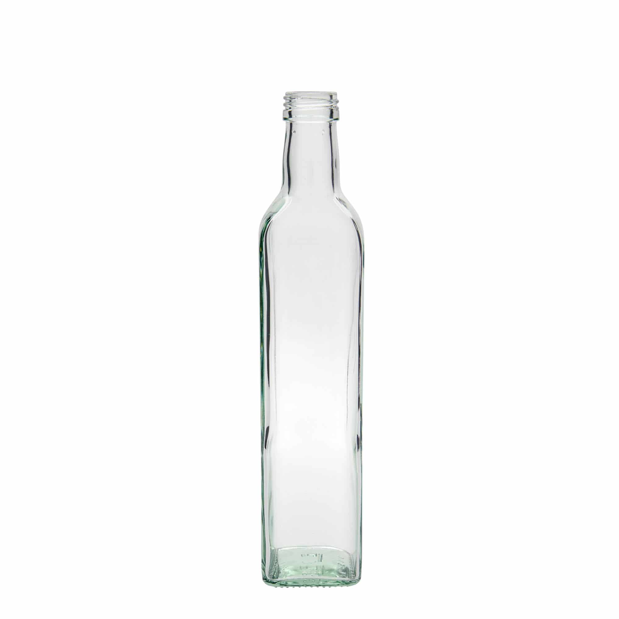 Glazen fles 'Marasca', 500 ml, vierkant, monding: PP 31,5