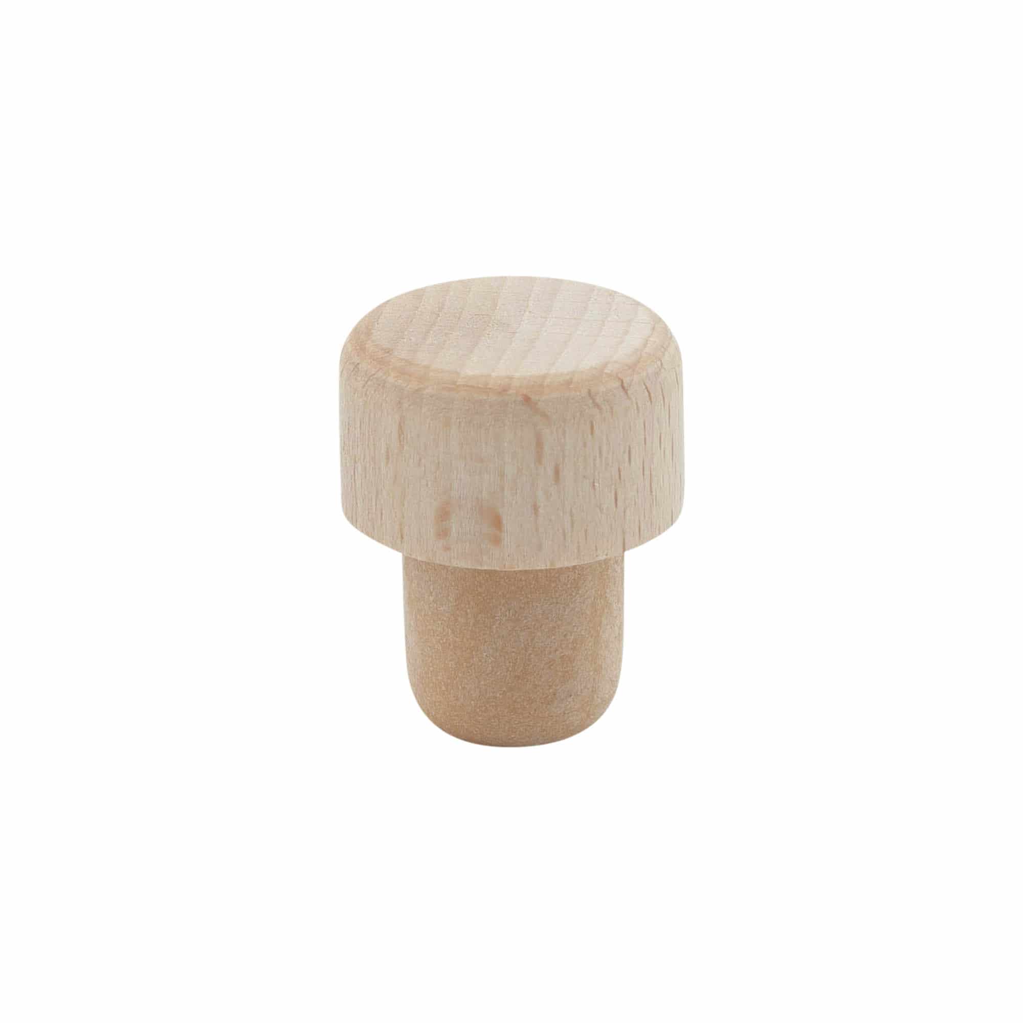 Bouchon à poignée avec ouverture de dosage 19 mm, plastique-bois, multicolore, pour bouchage: bouchon