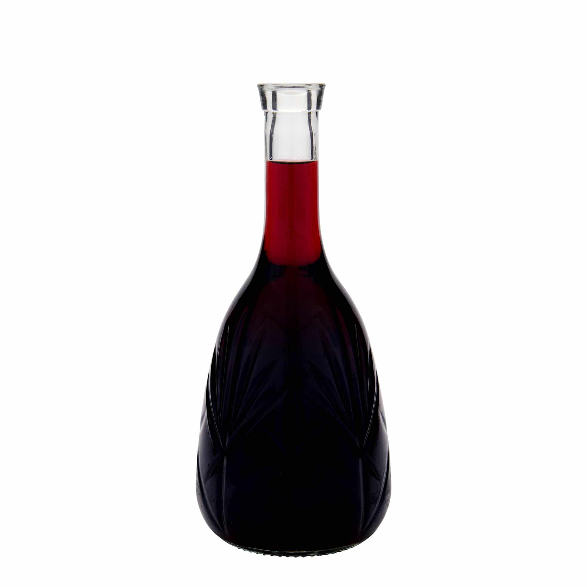 Bouteille en verre 1 000 ml 'Reliefa', bouchage: bouchon