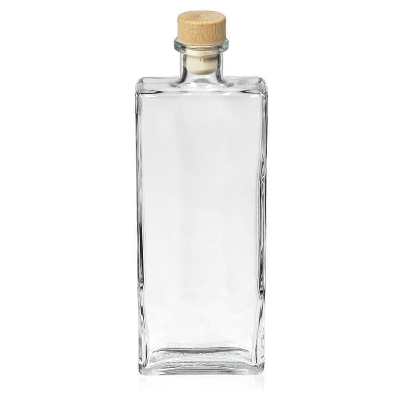 Bouteille en verre 350 ml 'Gianna', rectangulaire, bouchage: bouchon