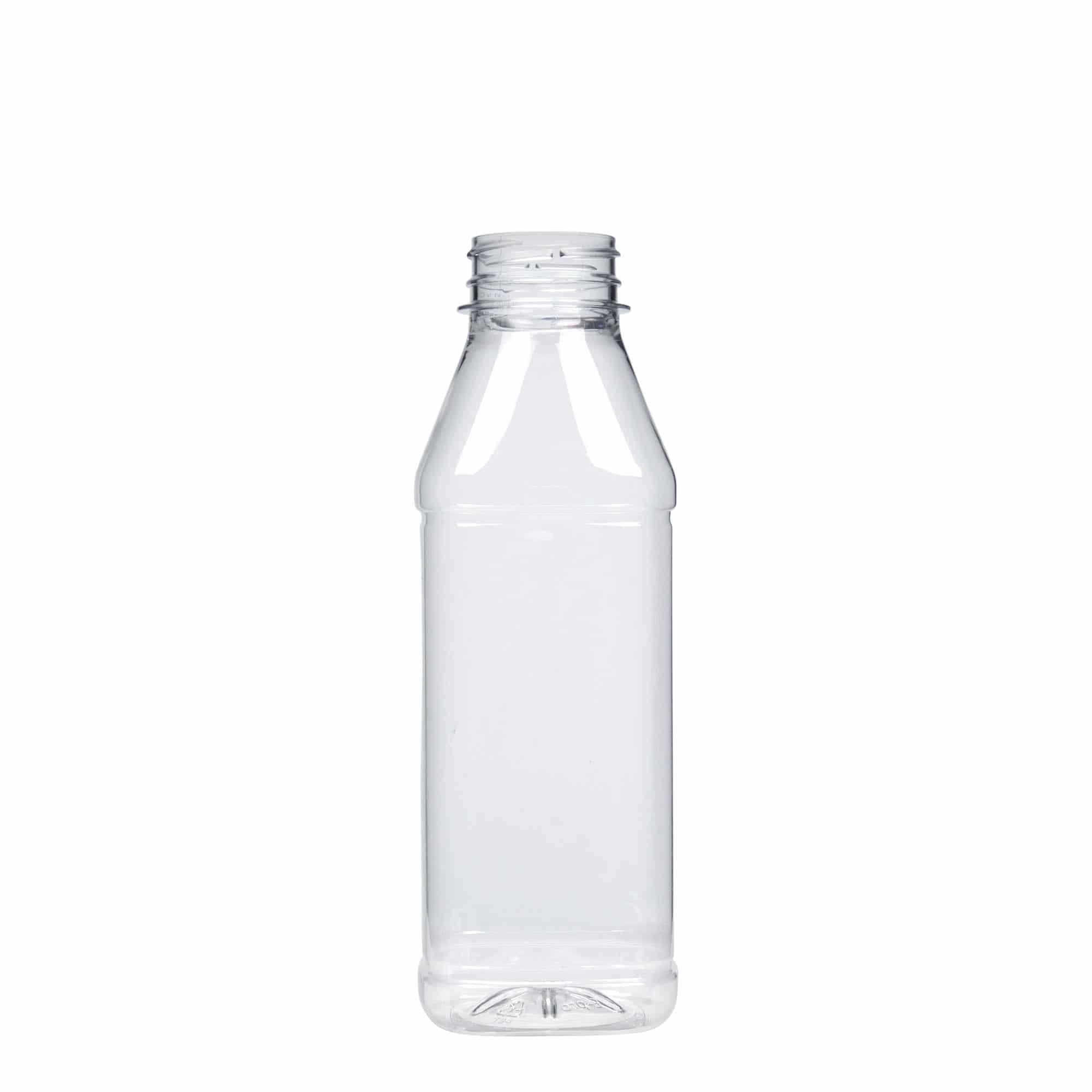 Petfles 'Milk and Juice Carré', 500 ml, vierkant, kunststof, monding: 38 mm