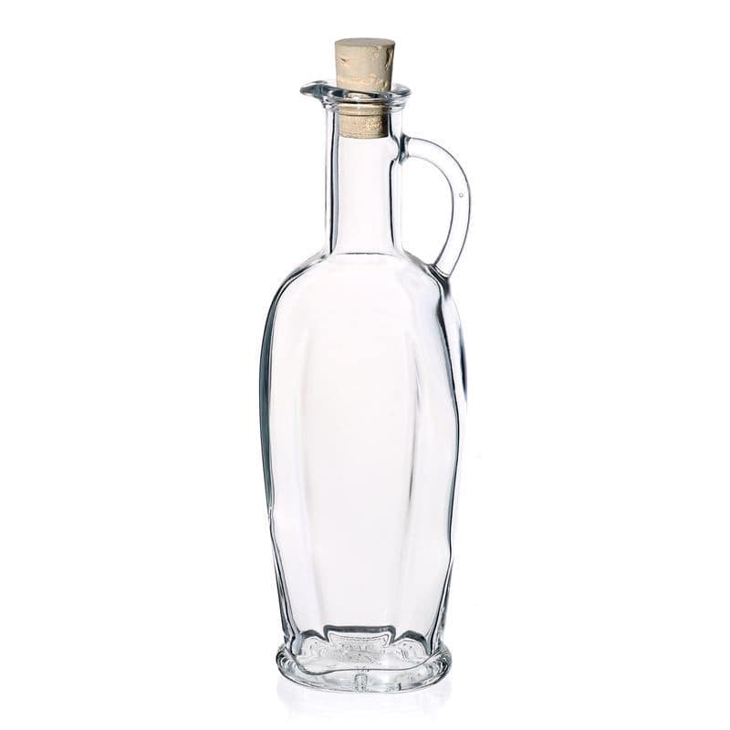 Bouteille en verre 250 ml 'Eleganta', ovale, bouchage: bouchon