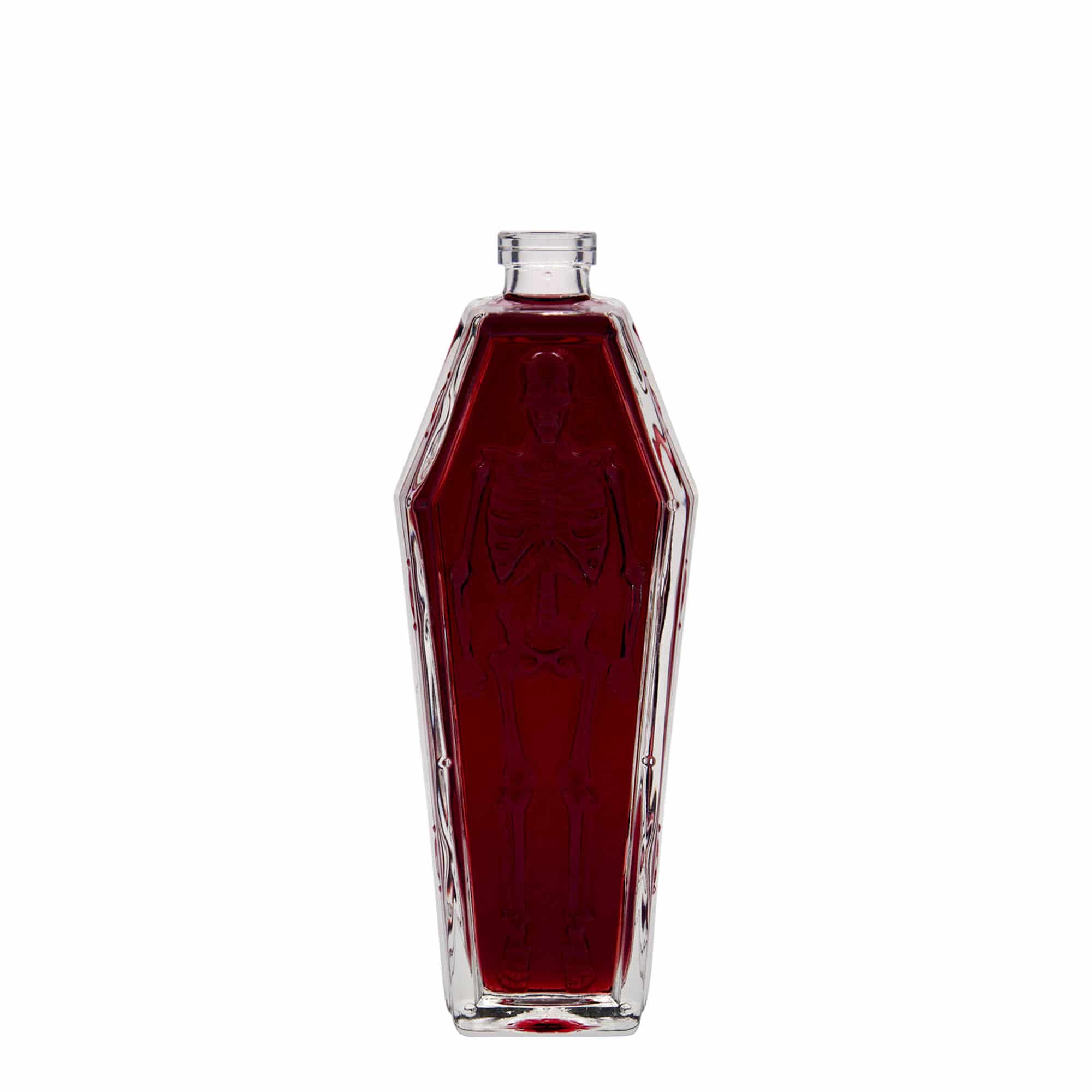 Bouteille en verre 200 ml 'Cercueil', bouchage: bouchon