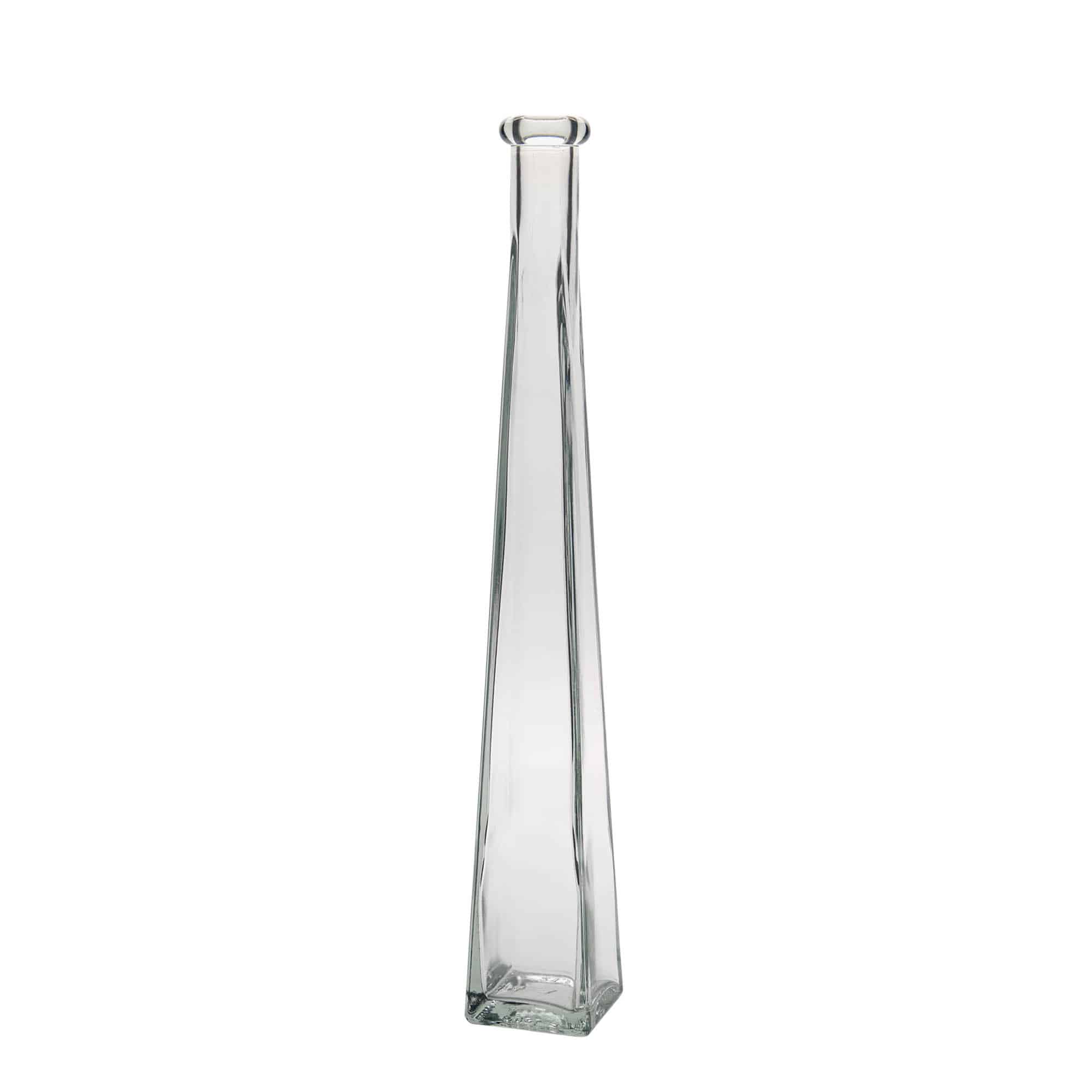 Bouteille en verre 200 ml 'Dama Quadrato', carrée, bouchage: bouchon