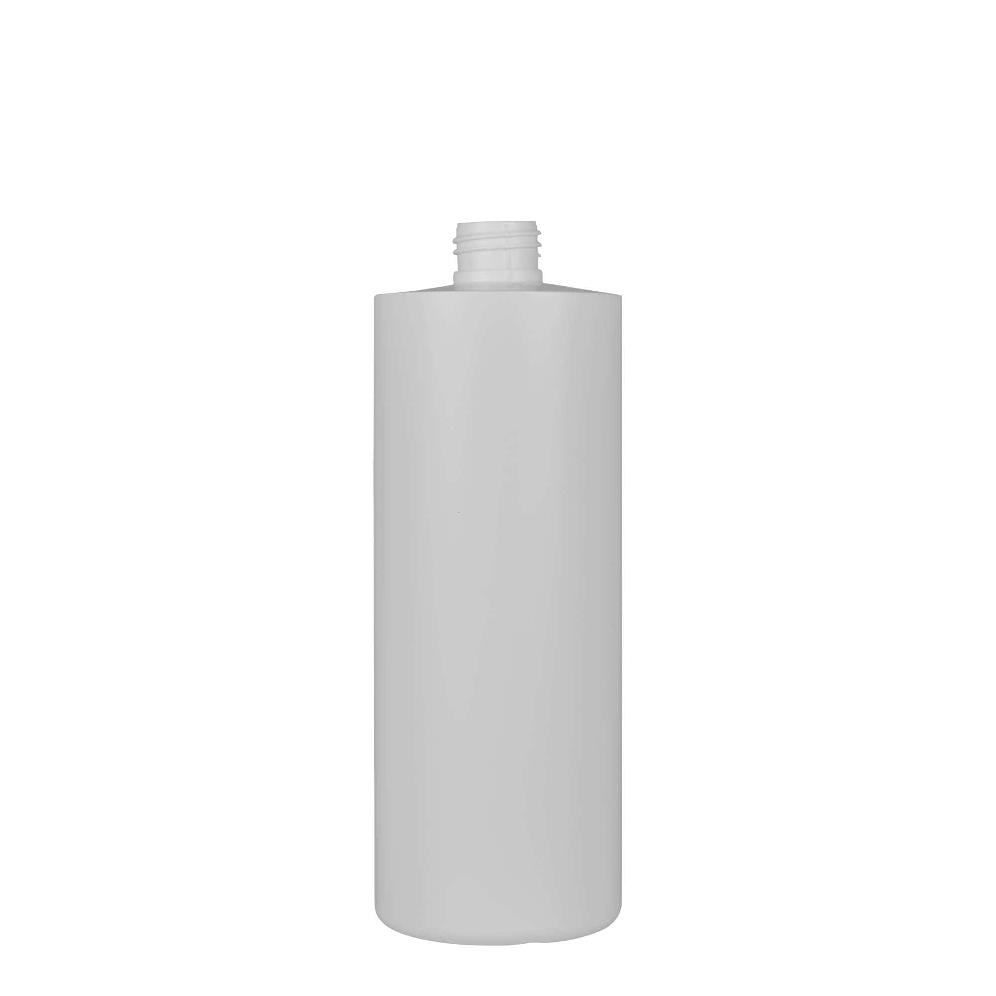 Bouteille en plastique 500 ml 'Pipe', Green PEHD, blanche, bouchage: GPI 24/410