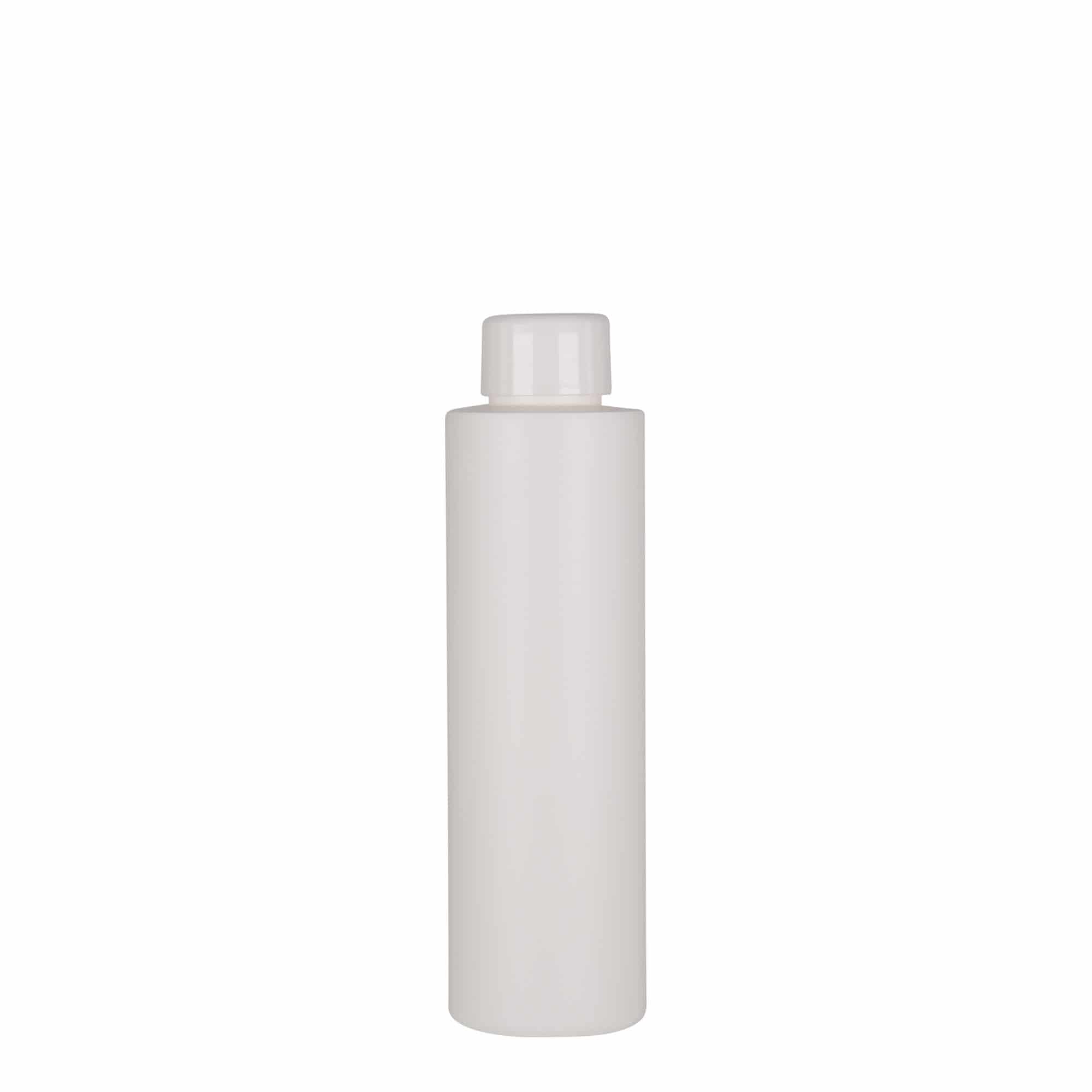 Bouteille en plastique 150 ml 'Pipe', PEHD, blanche, bouchage: GPI 24/410