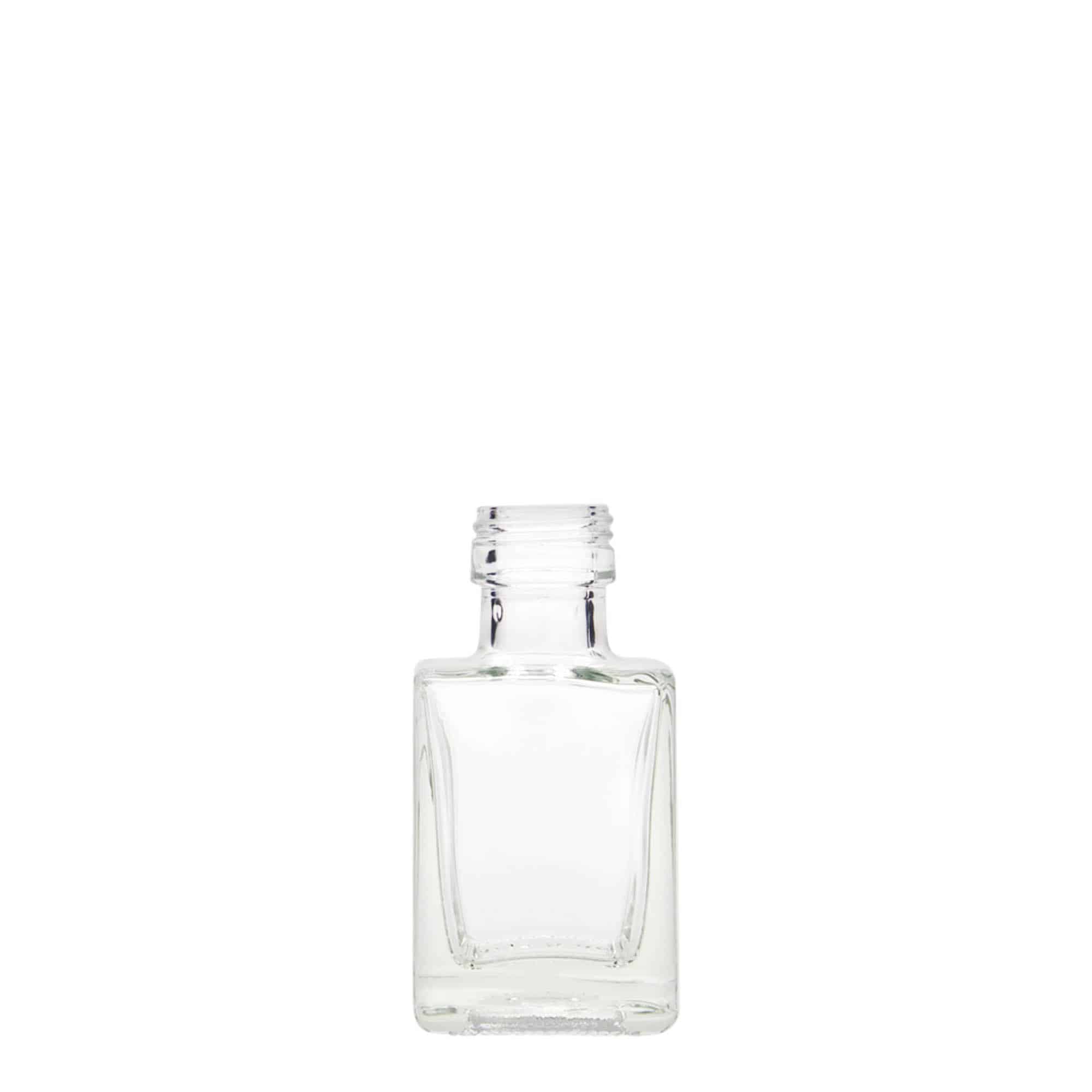 Bouteille en verre 50 ml 'Cube', carrée, bouchage: PP 24