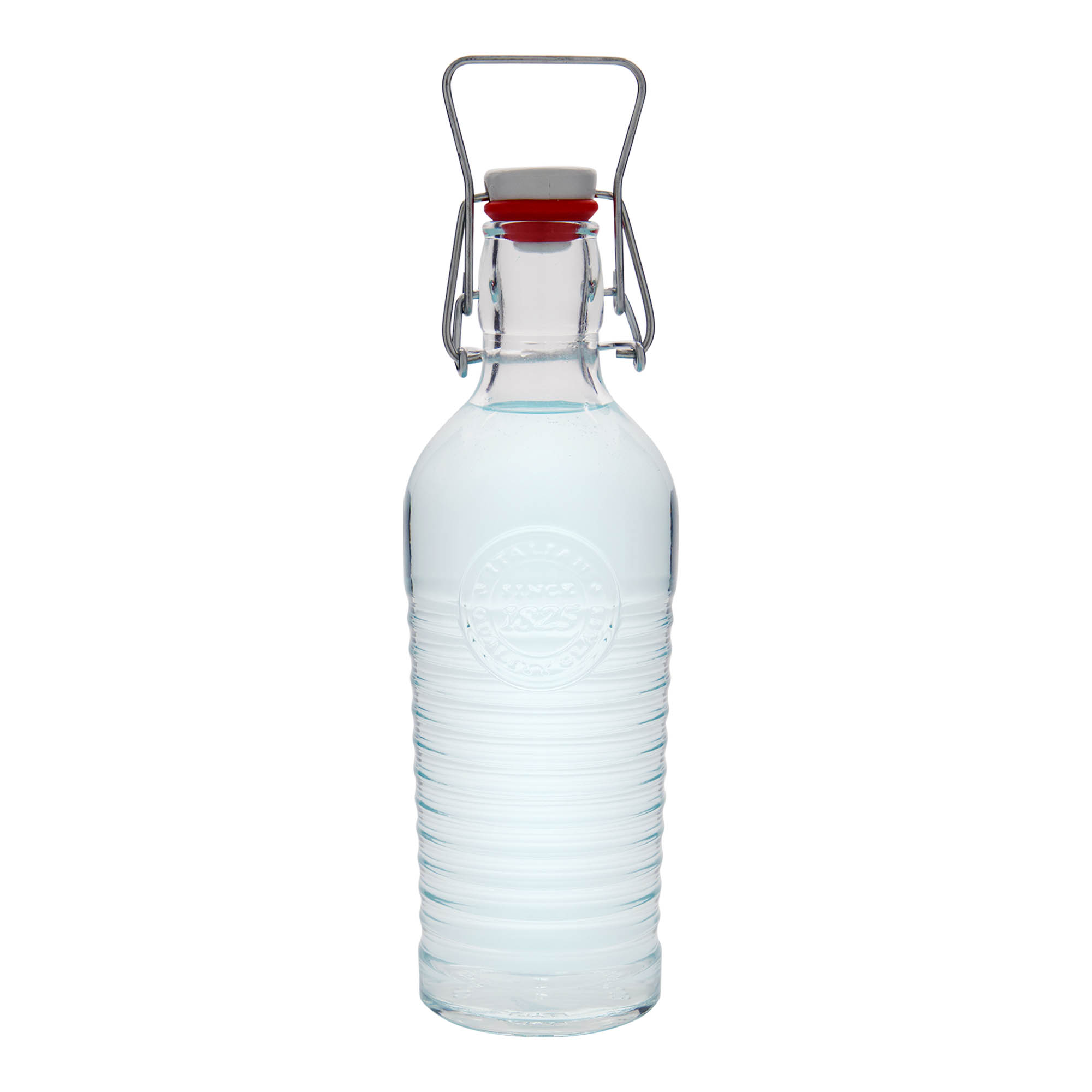 Glazen fles 'Officina 1825', 750 ml, monding: beugelsluiting